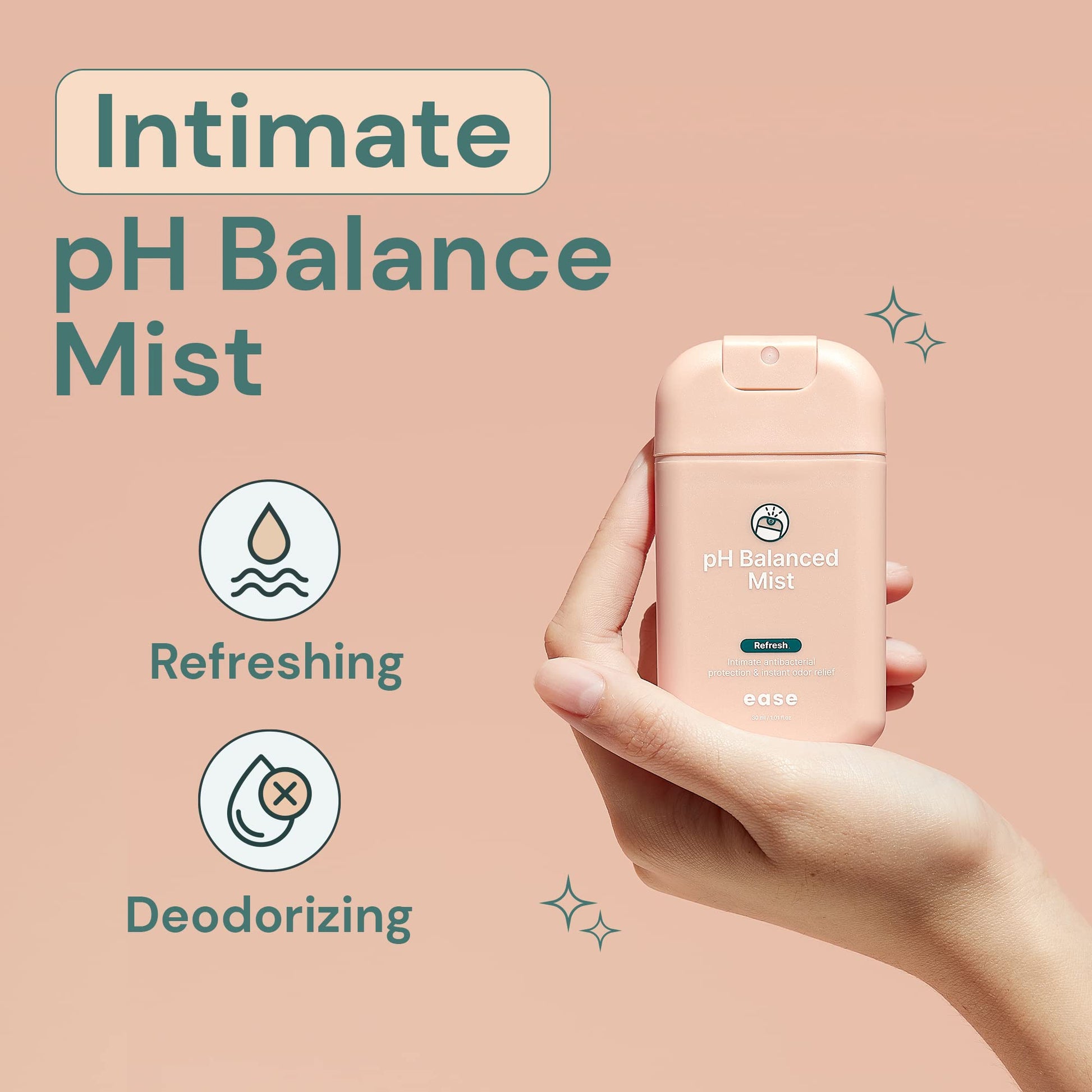 Ease Intimate Soothing pH-Balanced Mist for Feminine Itching and Discomfort Relief EaseAu supplements