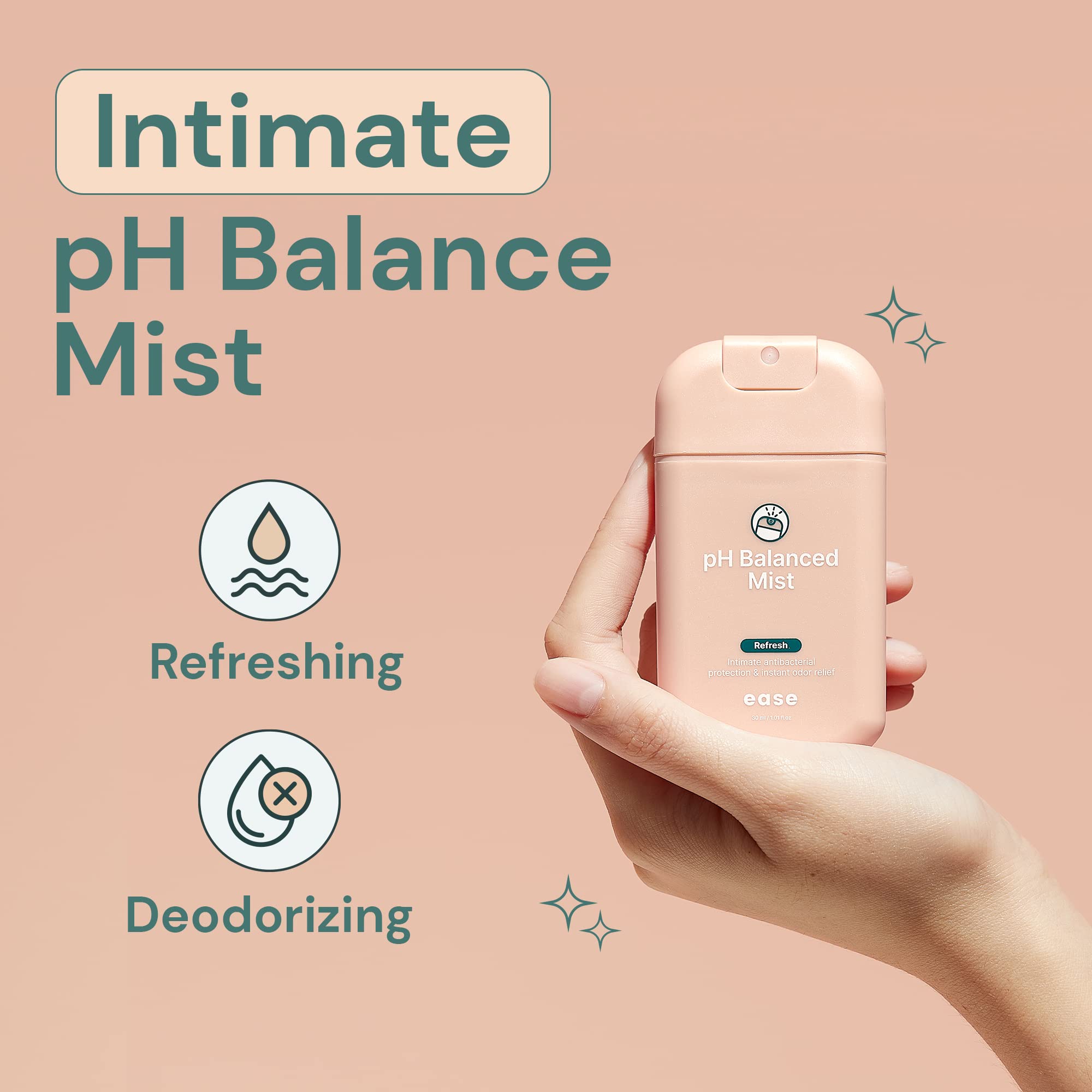 Ease Intimate Soothing pH-Balanced Mist for Feminine Itching and Discomfort Relief EaseAu supplements