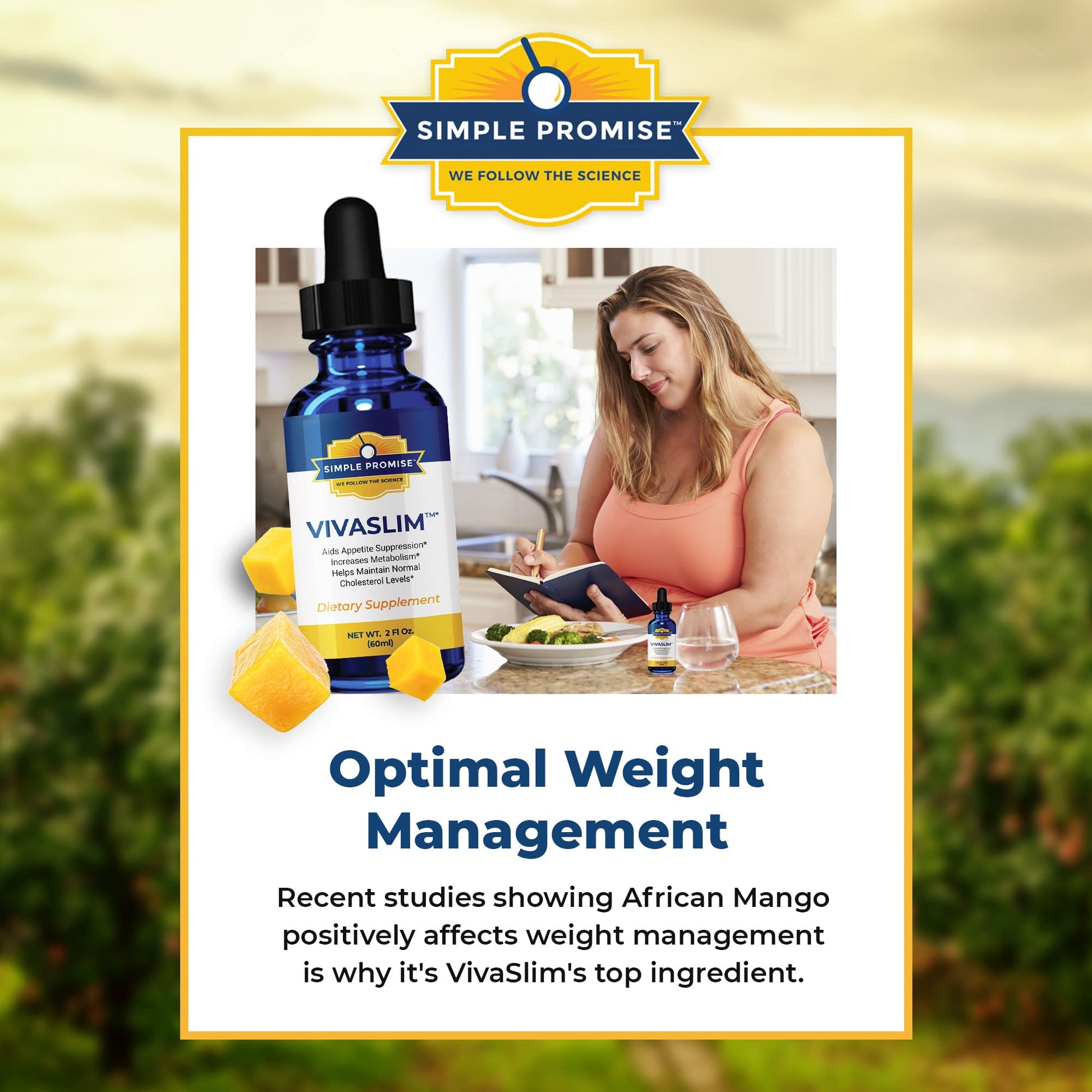 Simple Promise - VivaSlim - Natural Liquid Drops with African Mango, 2 fl oz Simple PromiseAu supplements