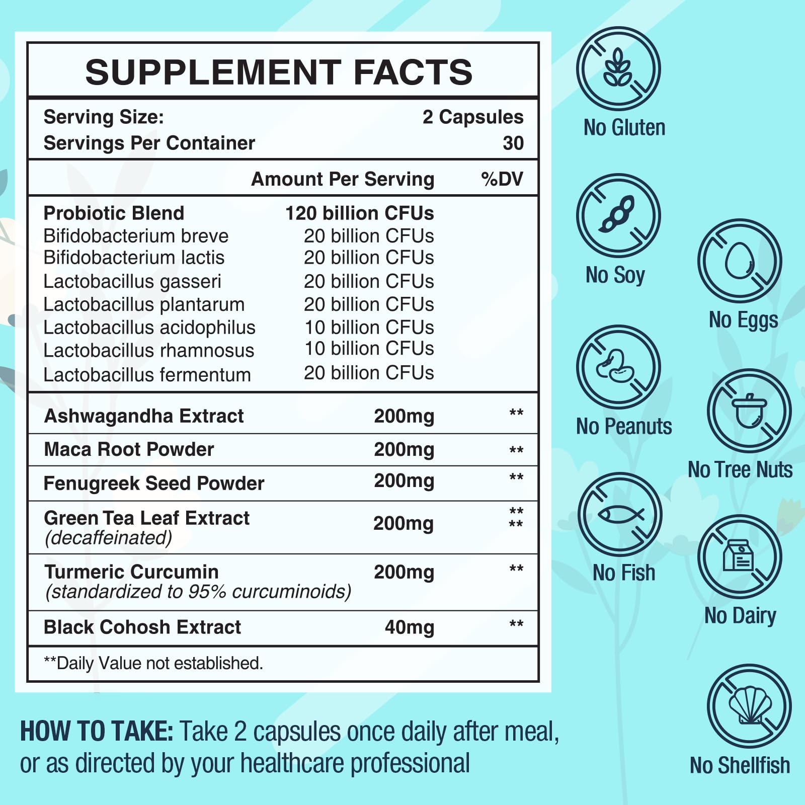 Dmeisy 120 Billion CFU Probiotic - Menopause Support Probiotics for Women, Natural Menopause DmeisyUS supplements