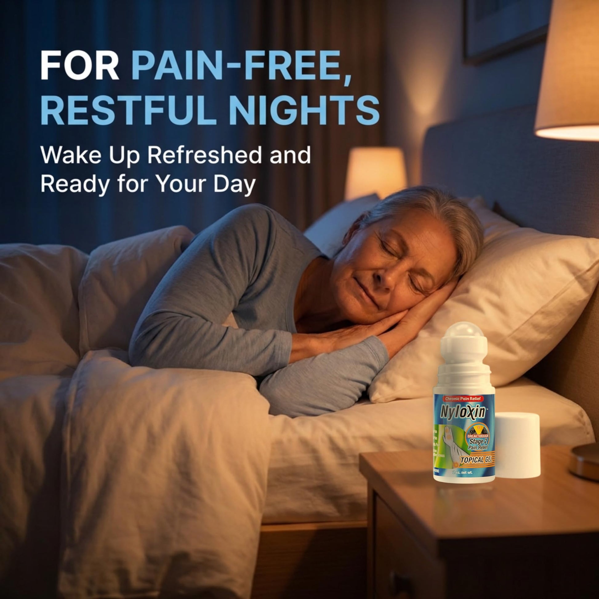 Nyloxin Extra Strength Roll-On Arthritis Pain Relief Gel, Back Pain Relief, Neuropathy Pain Relief, Nerve Pain Relief, Knee Pain Relief, Foot Pain Relief, Muscle Pain Relief, Joint Pain (2 oz) NyloxinAu supplements