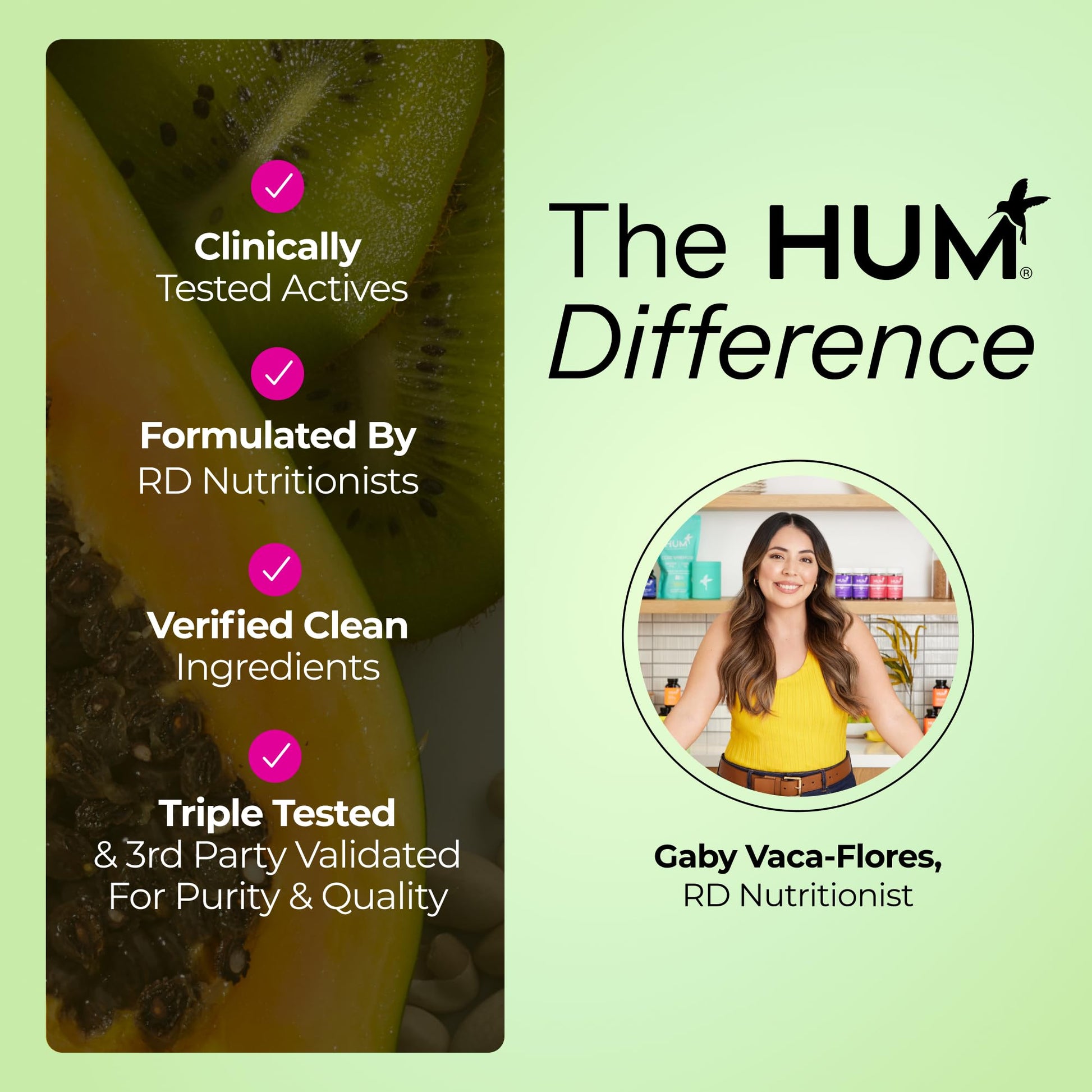 HUM Gut Instinct Daily Probiotics for Women and Men, Digestive Health, Lactobacillus, Bifidobacterium Strains for Immune Support, Probiotic Supplement for Healthy Gut Diversity, 30 Capsules HUMAu supplements
