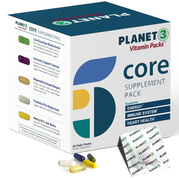 Daily Vitamin Packs for Men & Women – Immune, Energy & Heart Support with Vitamin D3, Omega-3, Probiotics, Methyl B12 & Vitamin C Planet 3Au supplements