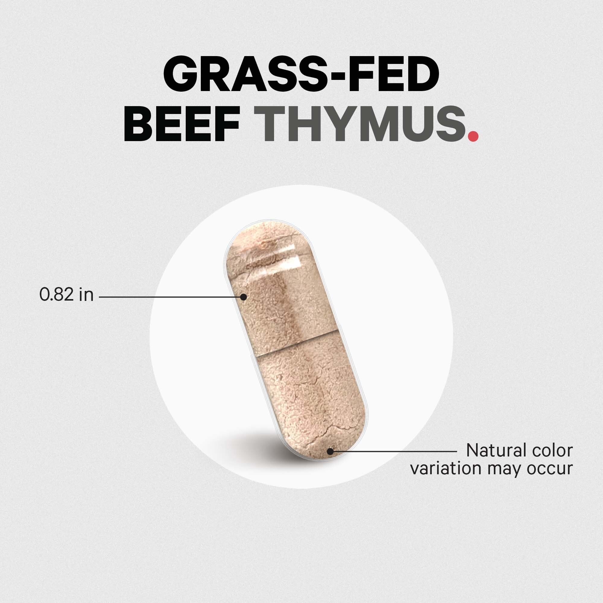 Codeage Grass Fed Beef Thymus Supplement Superfood, Freeze Dried, Non-Defatted, Desiccated Thymus & Liver Pills, Glandulars Meat, Pasture Raised Beef Vitamins, Non-GMO, 180 Capsules CodeageAu supplements