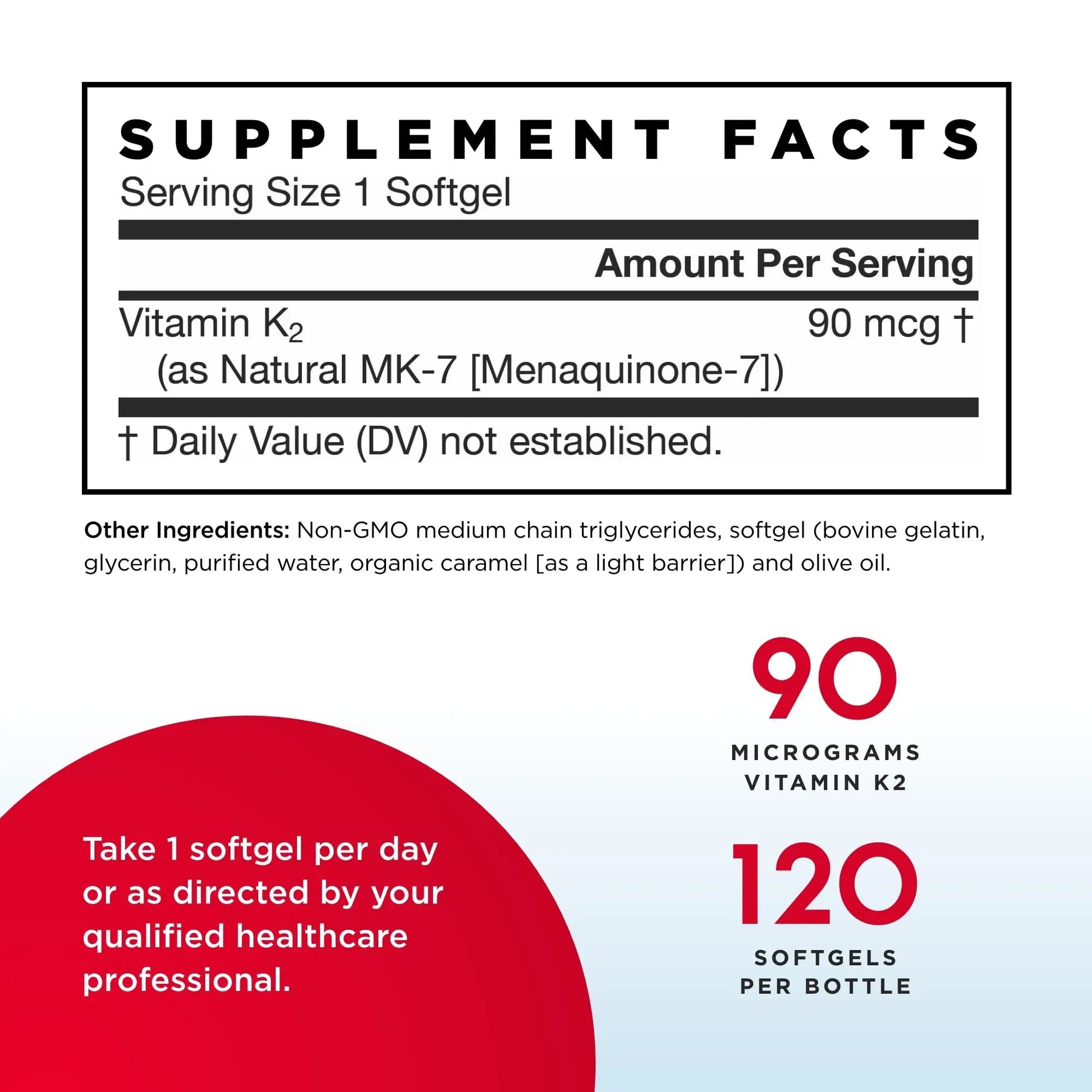 Jarrow Formulas MK-7 90 mcg - 120 Softgels, Pack of 2 - Superior Vitamin K Product for Building Strong Bones Jarrow FormulasAu supplements