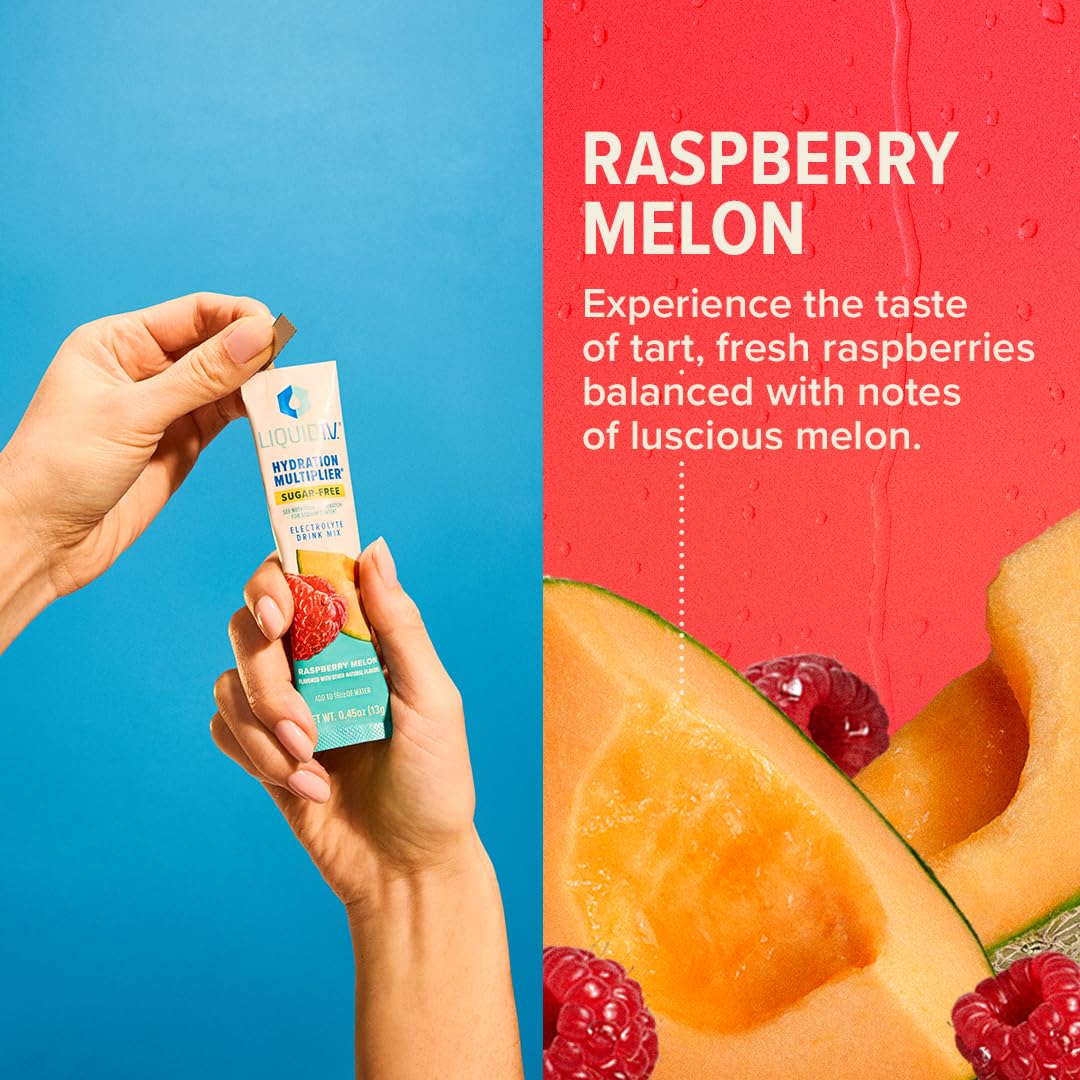 Liquid I.V. Sugar-Free Hydration Multiplier - Raspberry Melon – Hydration Powder Packets Liquid I.V.US supplements