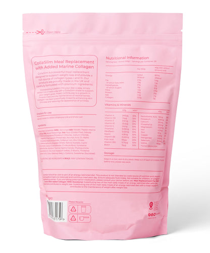CollaSlim, Meal Replacement Shake with Added Collagen, Vitamins and Minerals, 800g So Body CoUS supplements