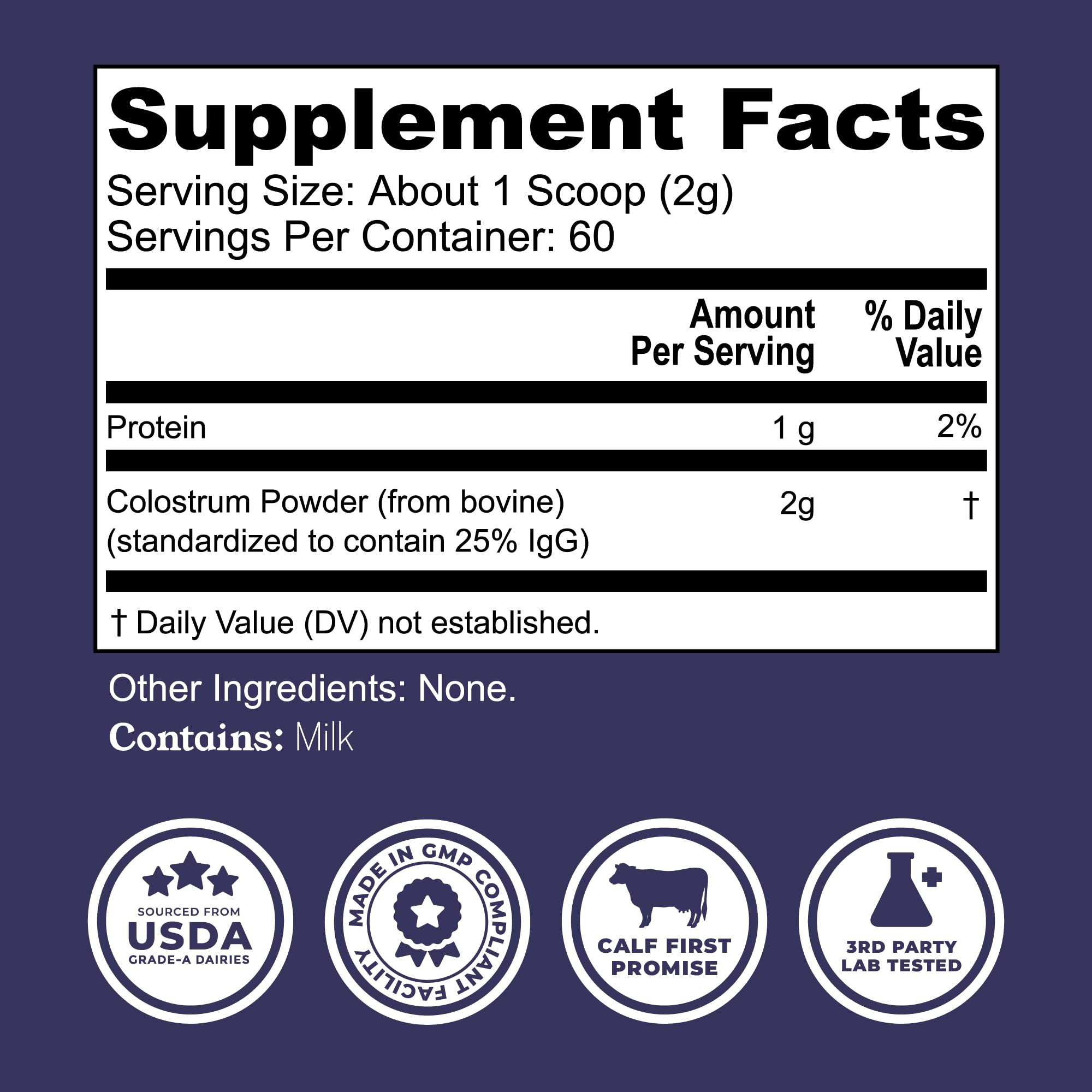 Colostrum Powder – USA Sourced Bovine Colostrum for Humans for Immune Support, Gut Health, Muscle Recovery - Single Ingredient, No Additives, Grass Fed, Non-GMO Colostrum Supplement for Women and Men Left Coast PerformanceAu supplements