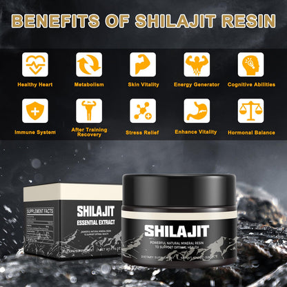 Shilajit Pure Himalayan Organic Shilajit Resin - Gold Grade 100% Shilajit Supplement ScarremoverUS supplements