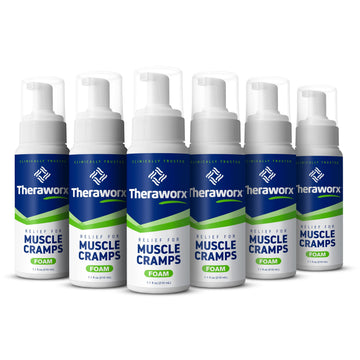 Theraworx Relief Fast-Acting Foam for Leg Cramps, Foot Cramps and Muscle Soreness, 7.1 Oz. (Pack of 6) TheraworxAu supplements