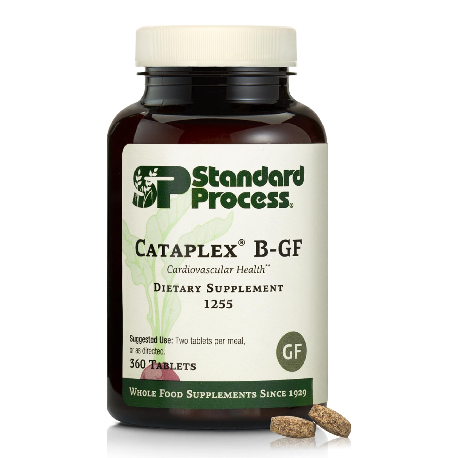 Standard Process Cataplex B-GF - Supports Nervous System Health - B Vitamins for Energy & Heart Support - Aids Energy During Physical Activity - Gluten-Free, Non-Soy & Non-Dairy - 360 Tablets Standard Process Inc.Au supplements