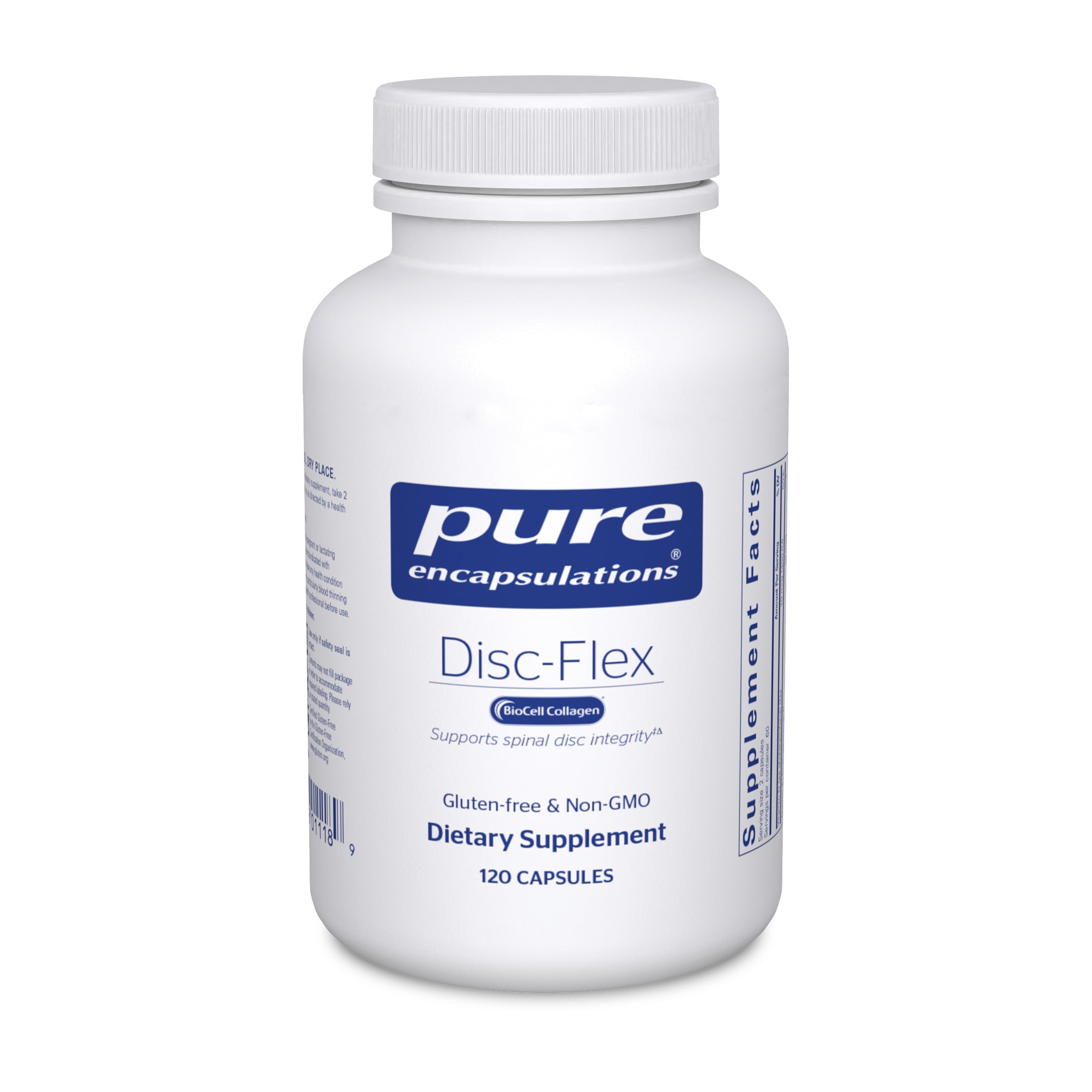 Pure Encapsulations Disc-Flex - Bone & Musculoskeletal Health Dietary Supplement - Supports Spinal Disc Strength & Flexibility* - Vegetarian & Gluten Free - 120 Capsules Pure EncapsulationsAu supplements