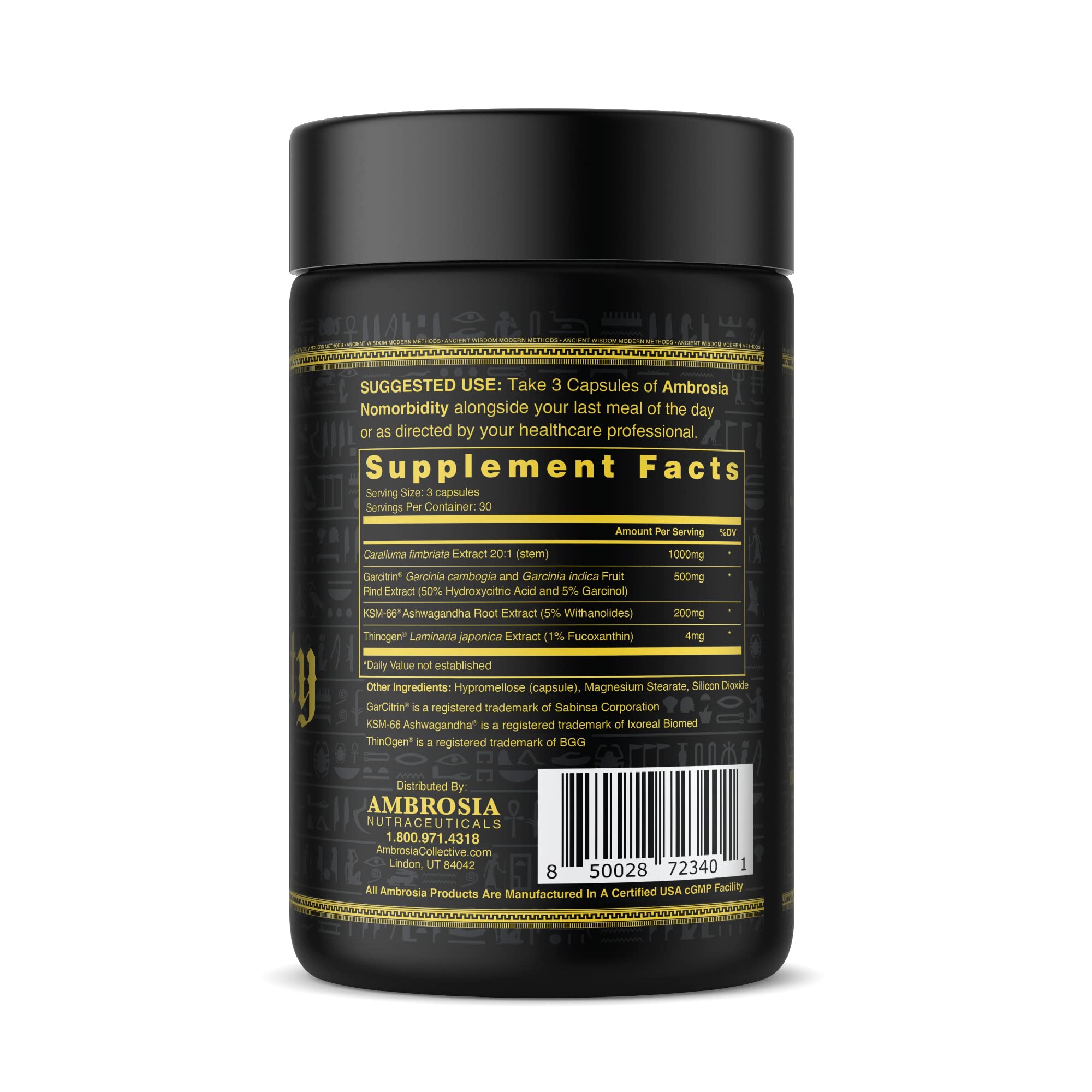 Ambrosia Nomorbidity Advanced Appetite Control & Hunger Management Formula AmbrosiaAu supplements