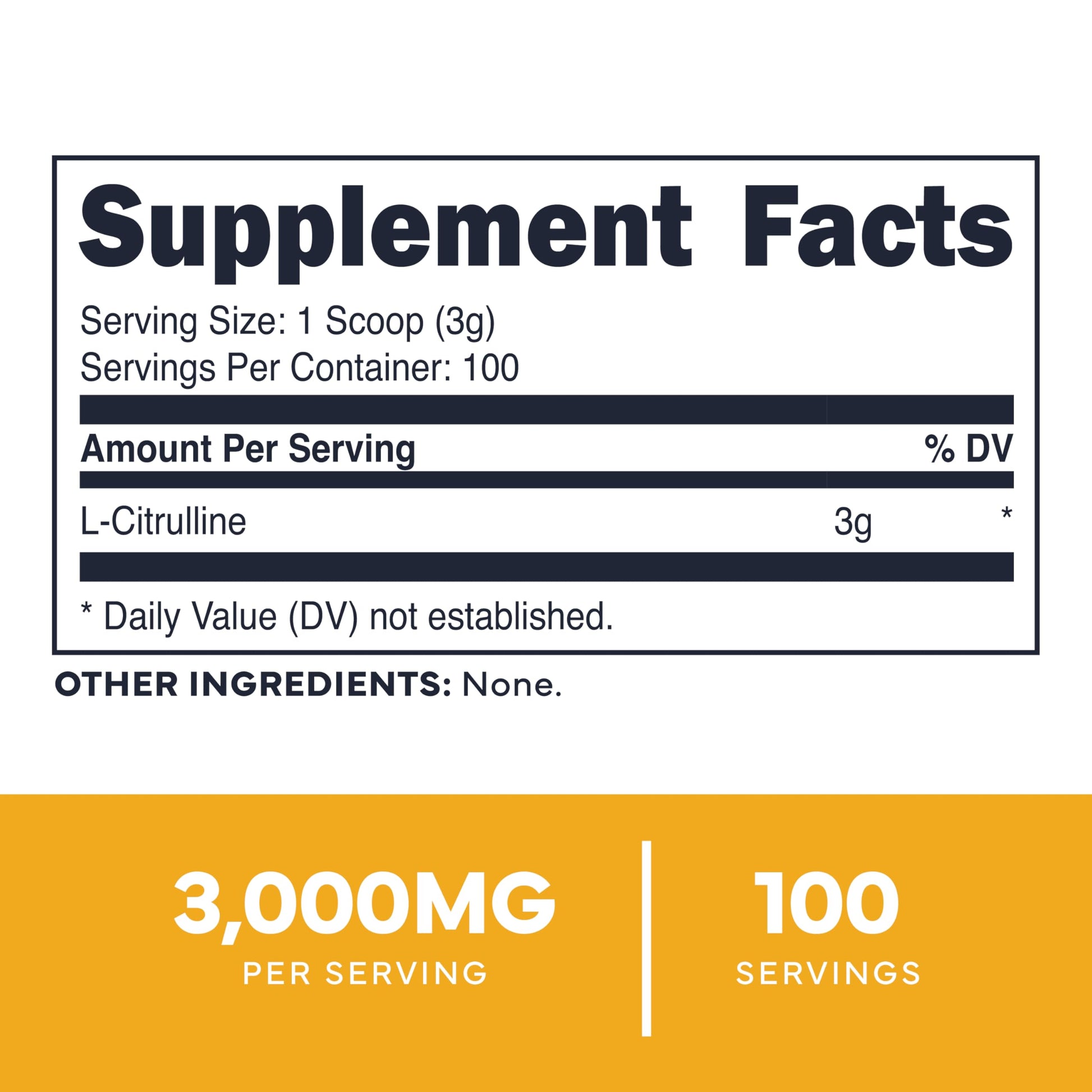 Type Zero L-Citrulline Base Powder, 3,000mg Per Serving - 100 Servings Type ZeroUS supplements