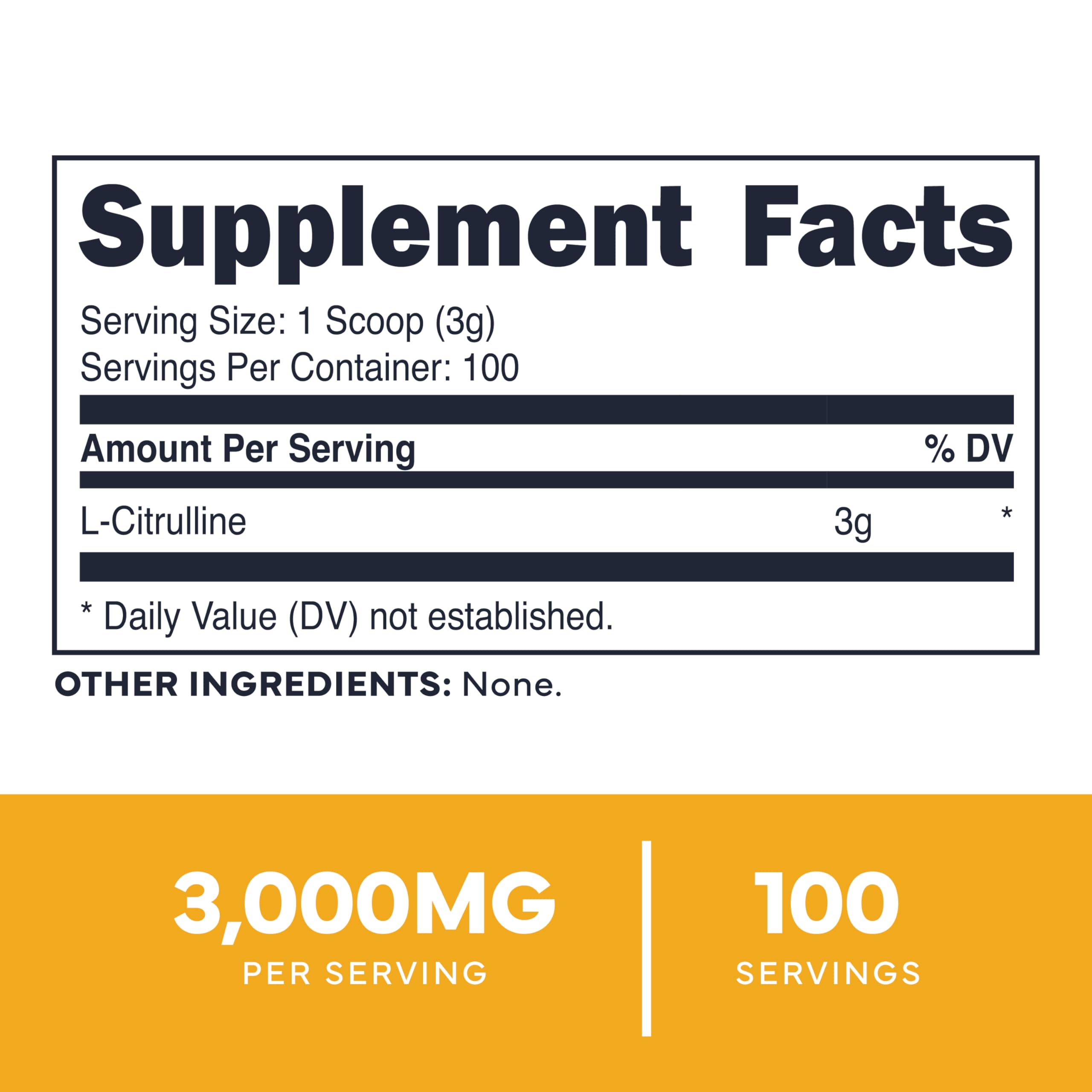 Type Zero L-Citrulline Base Powder, 3,000mg Per Serving - 100 Servings Type ZeroUS supplements
