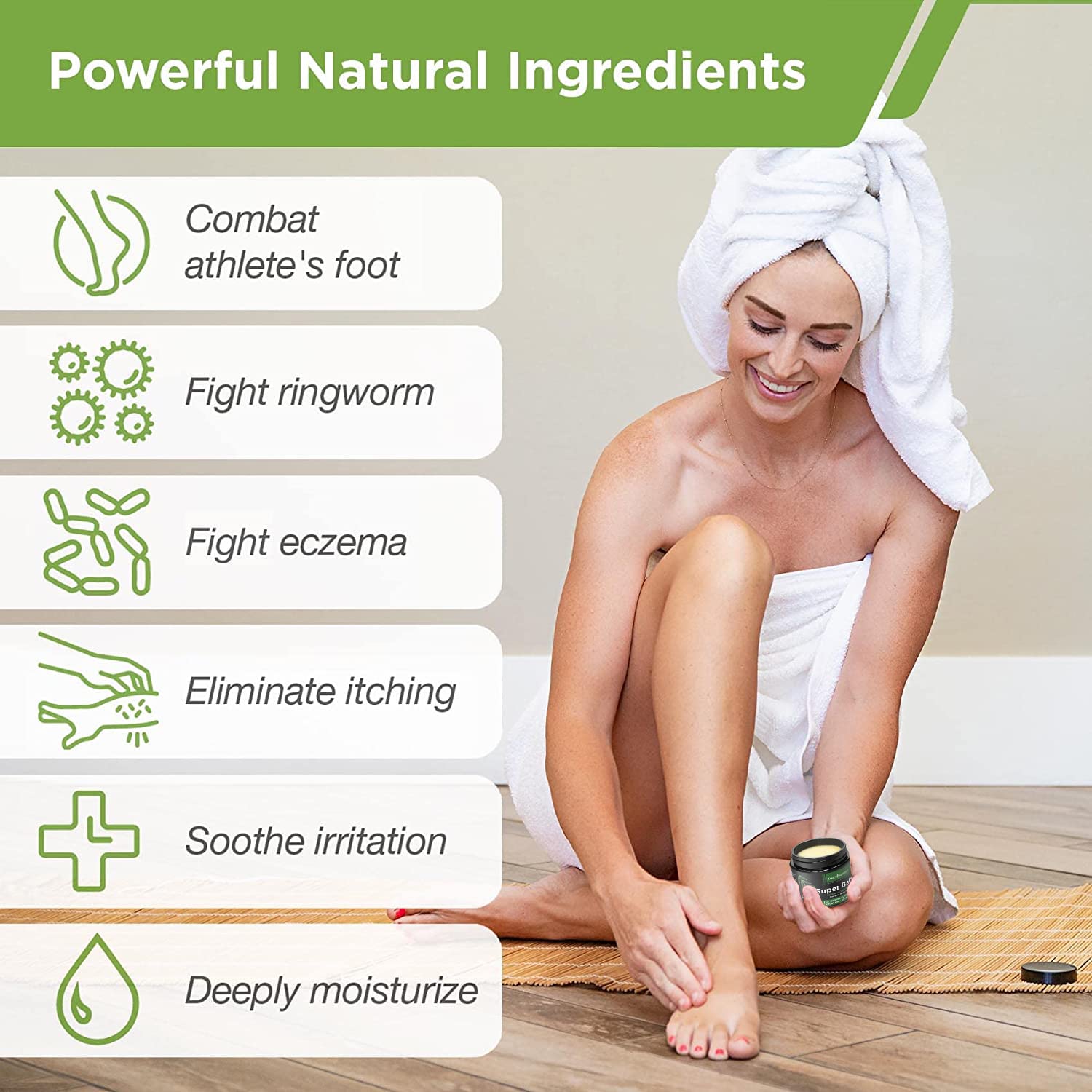 DAILY REMEDY Tea Tree Oil Extra Strength Super Balm - Athletes Foot Cream Combats DAILY REMEDYUS supplements