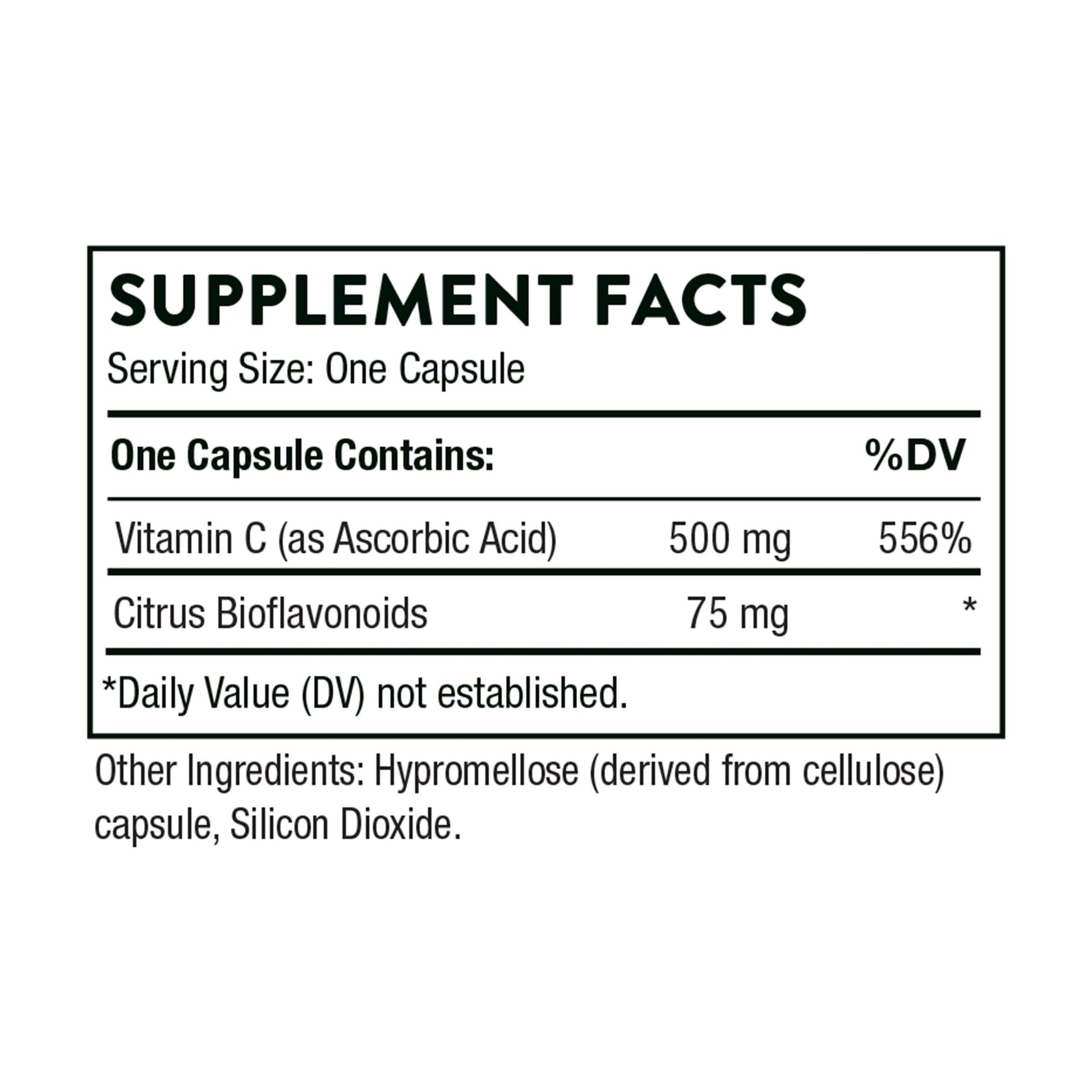 THORNE Vitamin C - Blend of Vitamin C and Citrus Bioflavonoids from Oranges - Support THORNEUS supplements