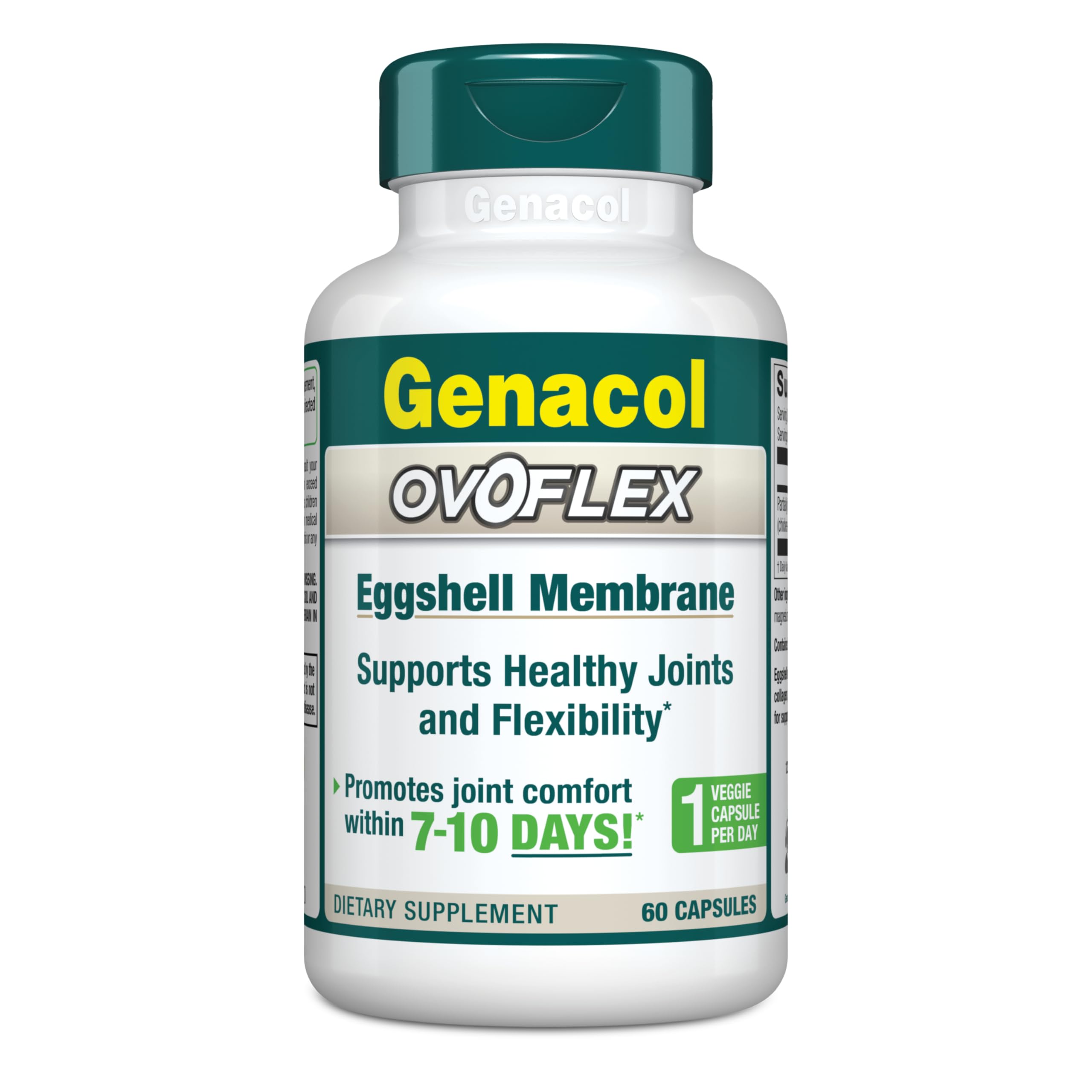 Genacol Ovoflex – Natural Eggshell Membrane Supplement, Support Healthy Joints & Flexibility, Vegetarian Solution for Joint Care, Results in 7 Days, Value Pack, 60 Capsules (60-Day Supply) GenacolAu supplements