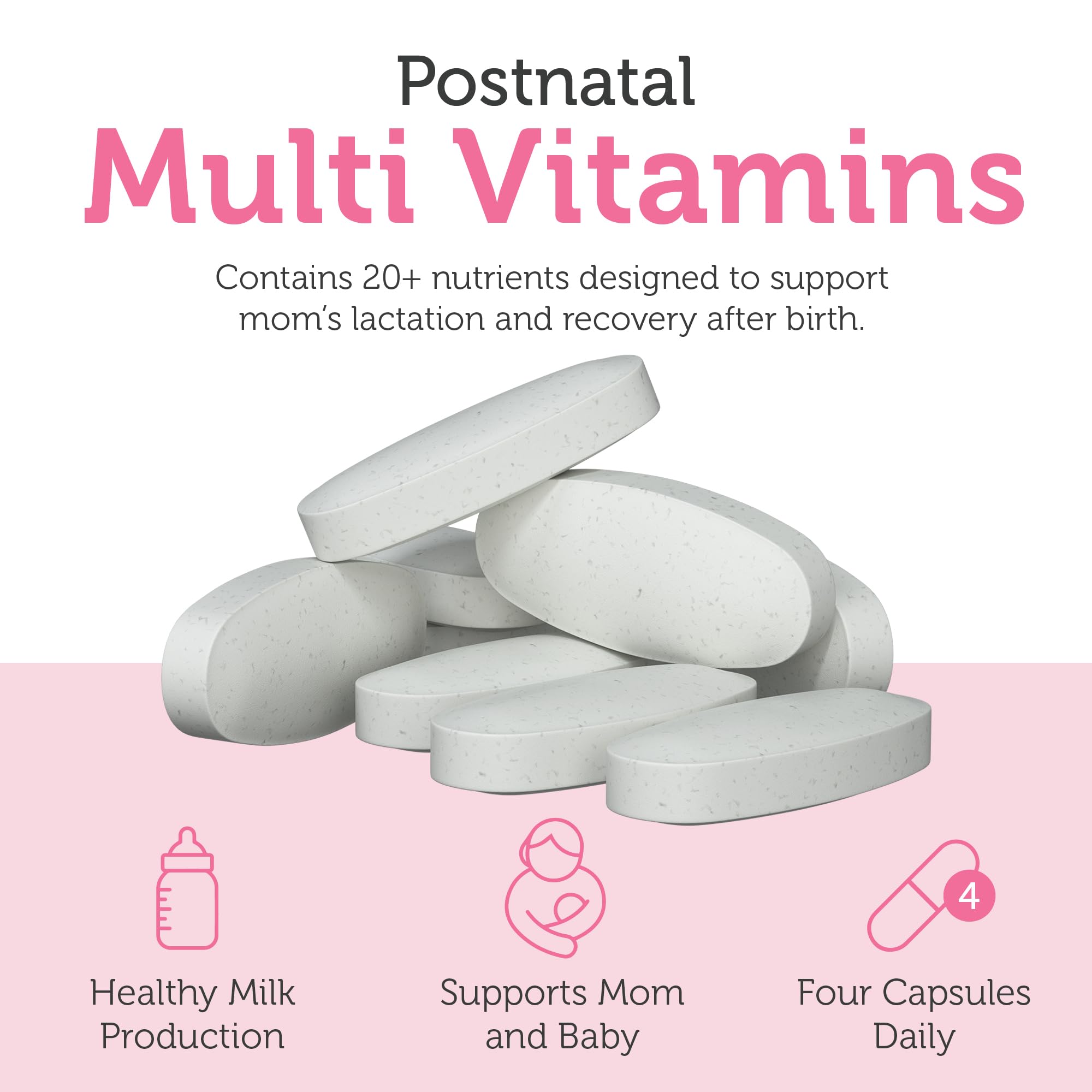 Zahler Postnatal Flow for Advanced Lactation Support, Breastfeeding + Postnatal Support, 120 Tablets. ZahlerAu supplements