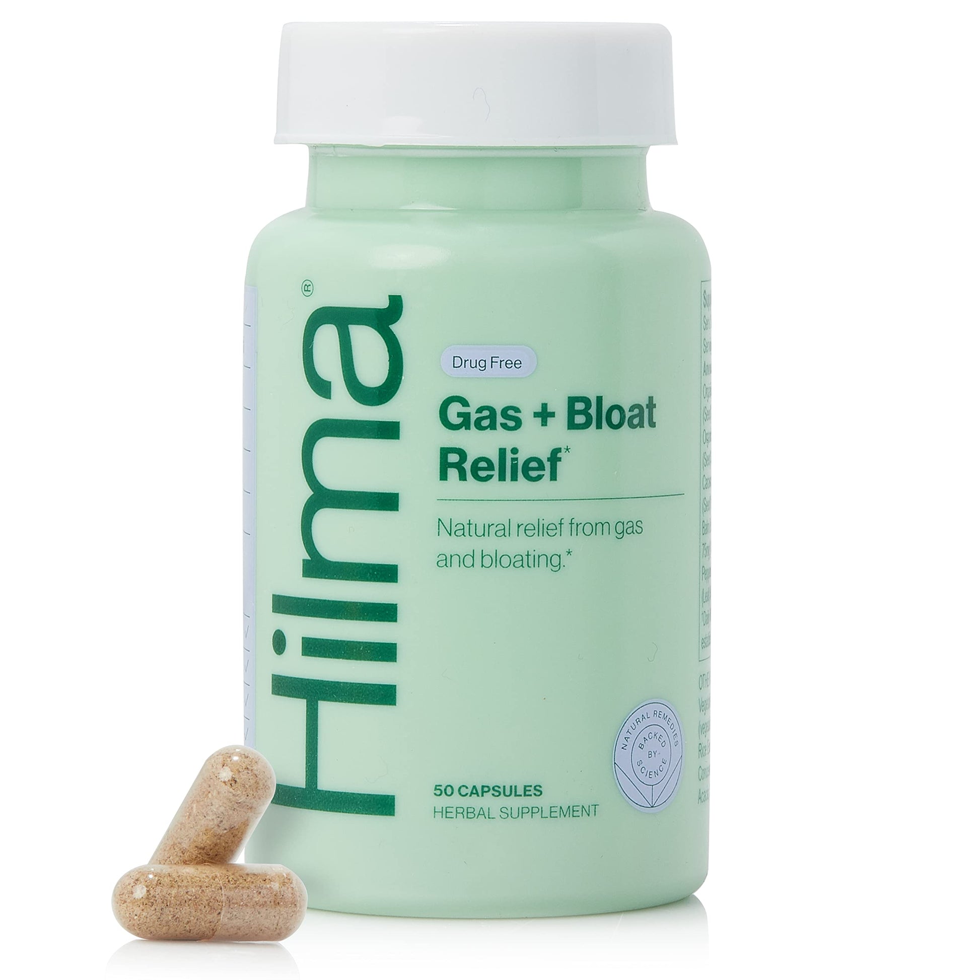 Hilma Natural Gas & Bloating Relief - with Lemon Balm, Fennel & Peppermint Leaf - Doctor HilmaAu supplements