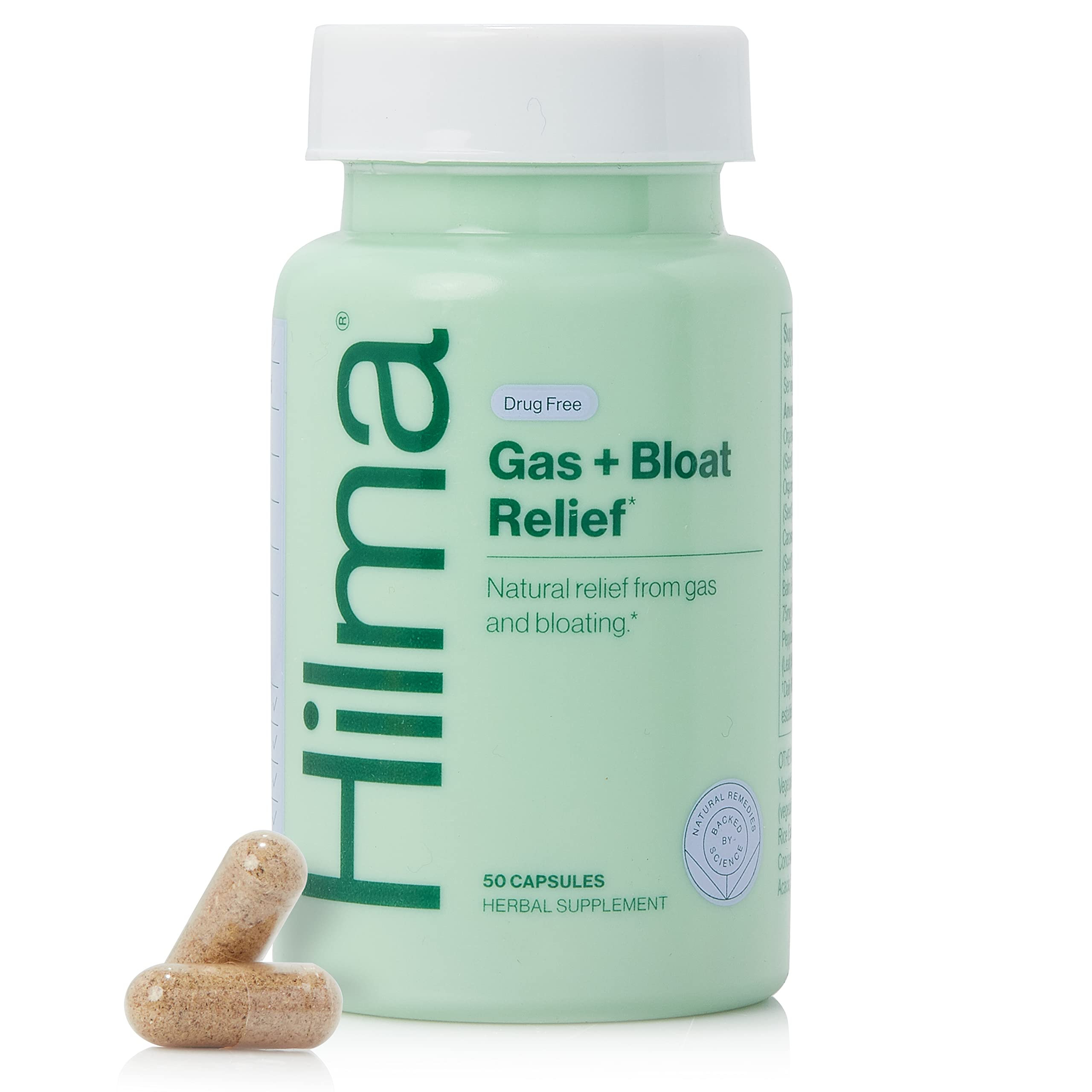 Hilma Natural Gas & Bloating Relief - with Lemon Balm, Fennel & Peppermint Leaf - Doctor HilmaAu supplements