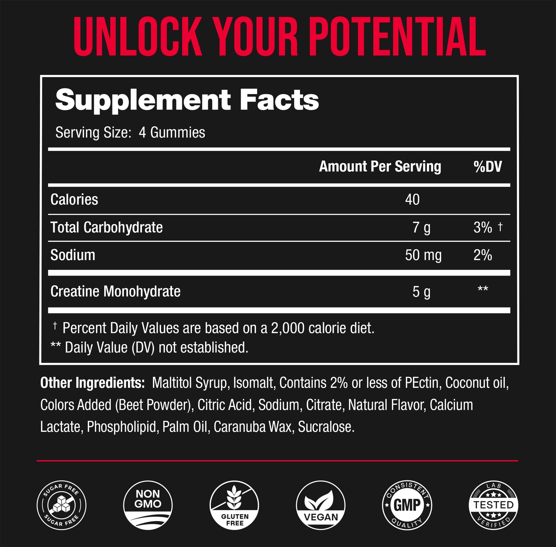 NutraChamps 120 Creatine Gummies for Men & Women - 5g Sugar Free Chewable Creatine Monohydrate Gummies - Supports Protein Synthesis, Muscle Recovery & Workout Performance NutraChampsAu supplements