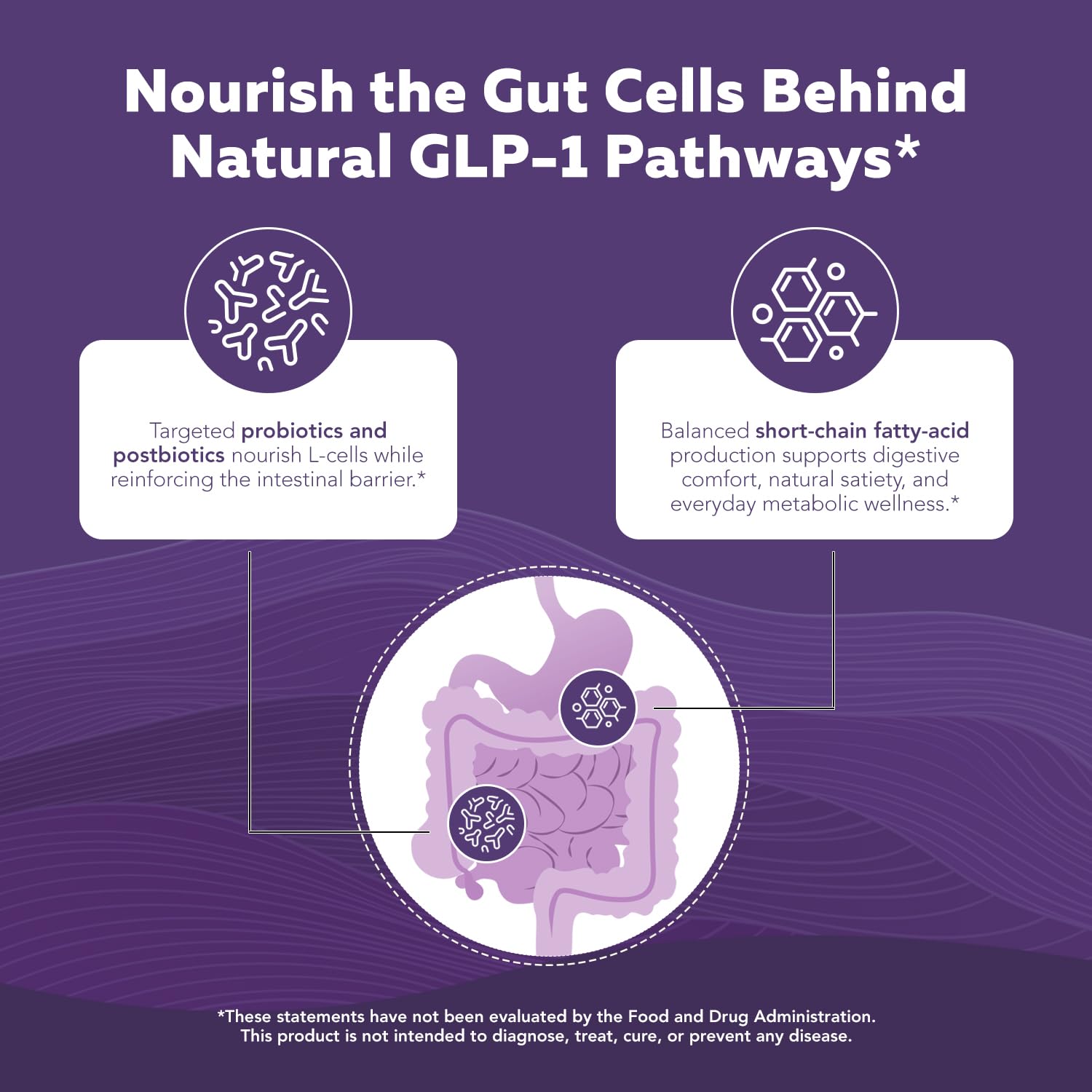 GLP-Pro™: Probiotic & Postbiotic Blend for Natural GLP-1 Support — Akkermansia MucT™, ButyraGen® Butyrate Generator & Spore Bacillus — Healthy Appetite, SCFA & Metabolic Balance — 30 Count Triquetra HealthAu supplements