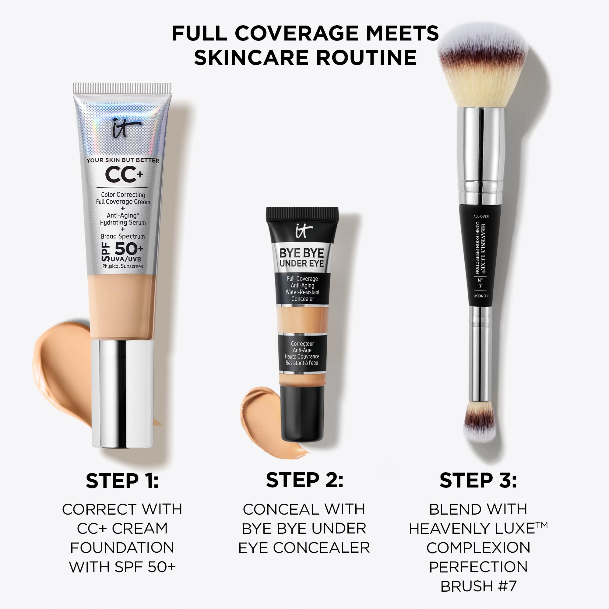 IT Cosmetics Bye Bye Under Eye Concealer (Light Nude) - Water-Resistant, Full Coverage Brightening Concealer For Dark Circles, Fine Lines, Redness & Discoloration, Anti-Aging, 24H Wear - 0.4 fl oz IT CosmeticsAu supplements