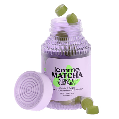 Lemme Matcha Superfood Energy Gummies with Organic Matcha Green Tea, Vitamin B12 LemmeUS supplements