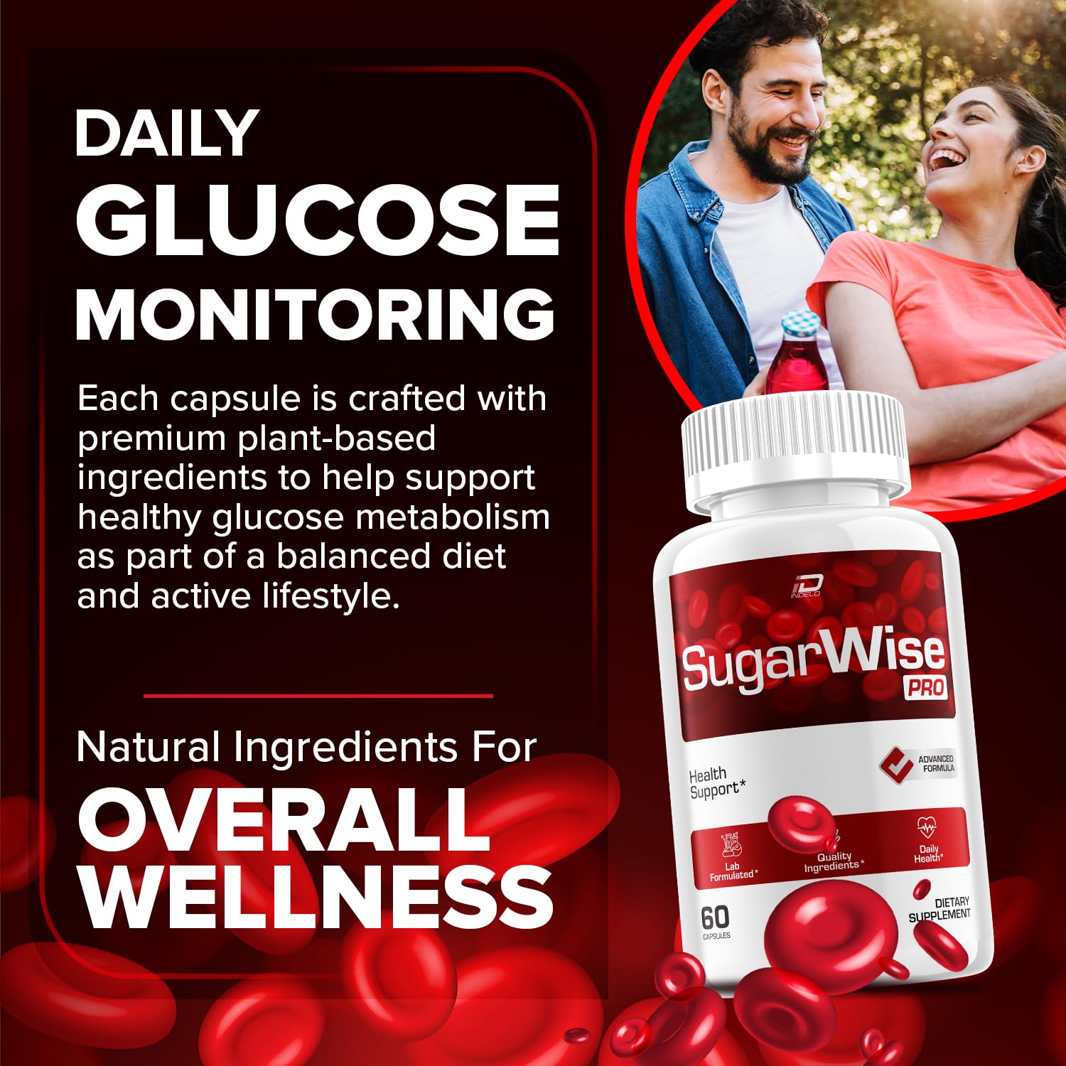 SugarWise Capsules – SugarWise Pro Natural Blend Daily Health Vitamins Supplement (5 Pack - 300 Capsules) IndeloAu supplements