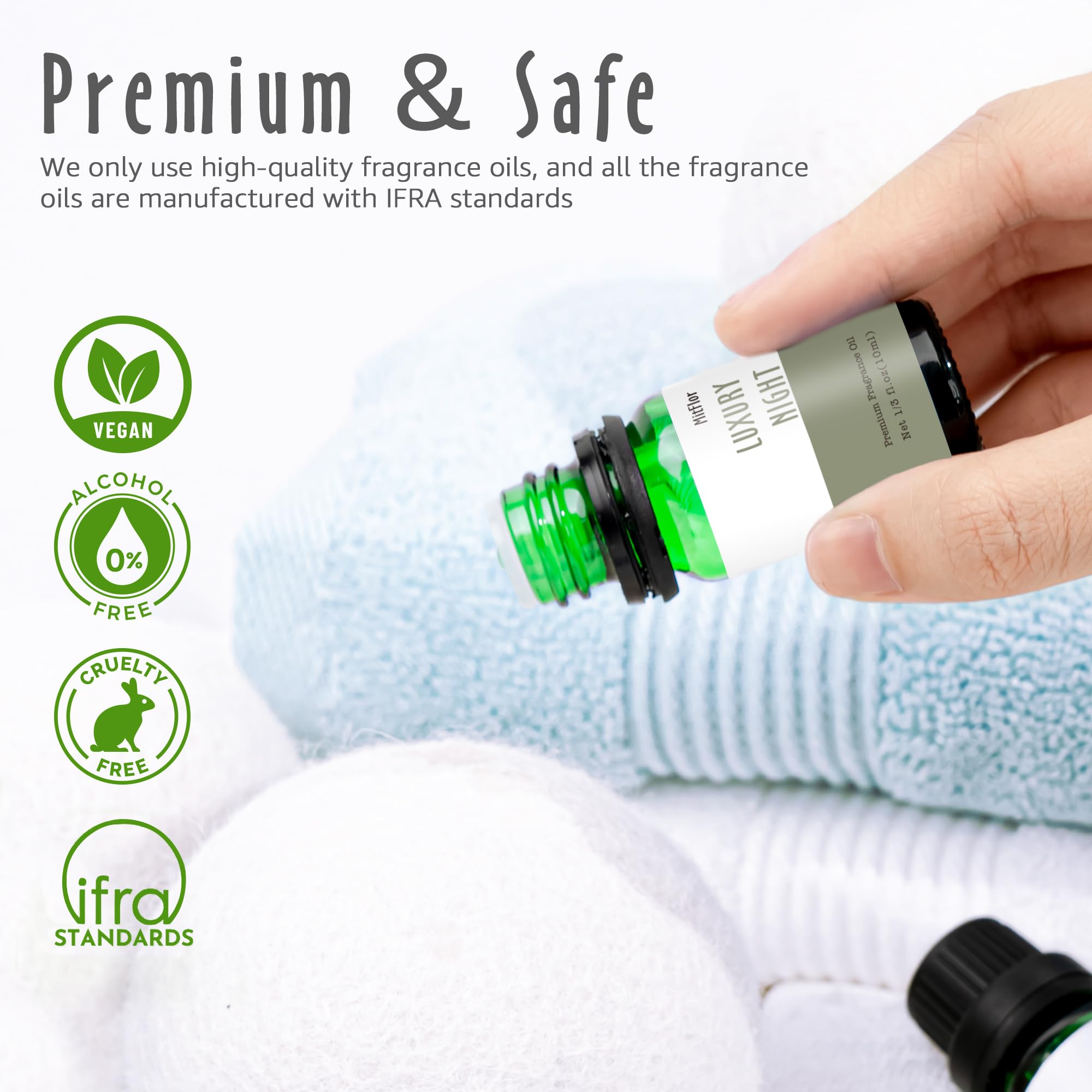 Fragrance Oils, MitFlor Hotel Collection Diffuser Oil for Home, Soap & Candle Making Scents MitFlorAu supplements