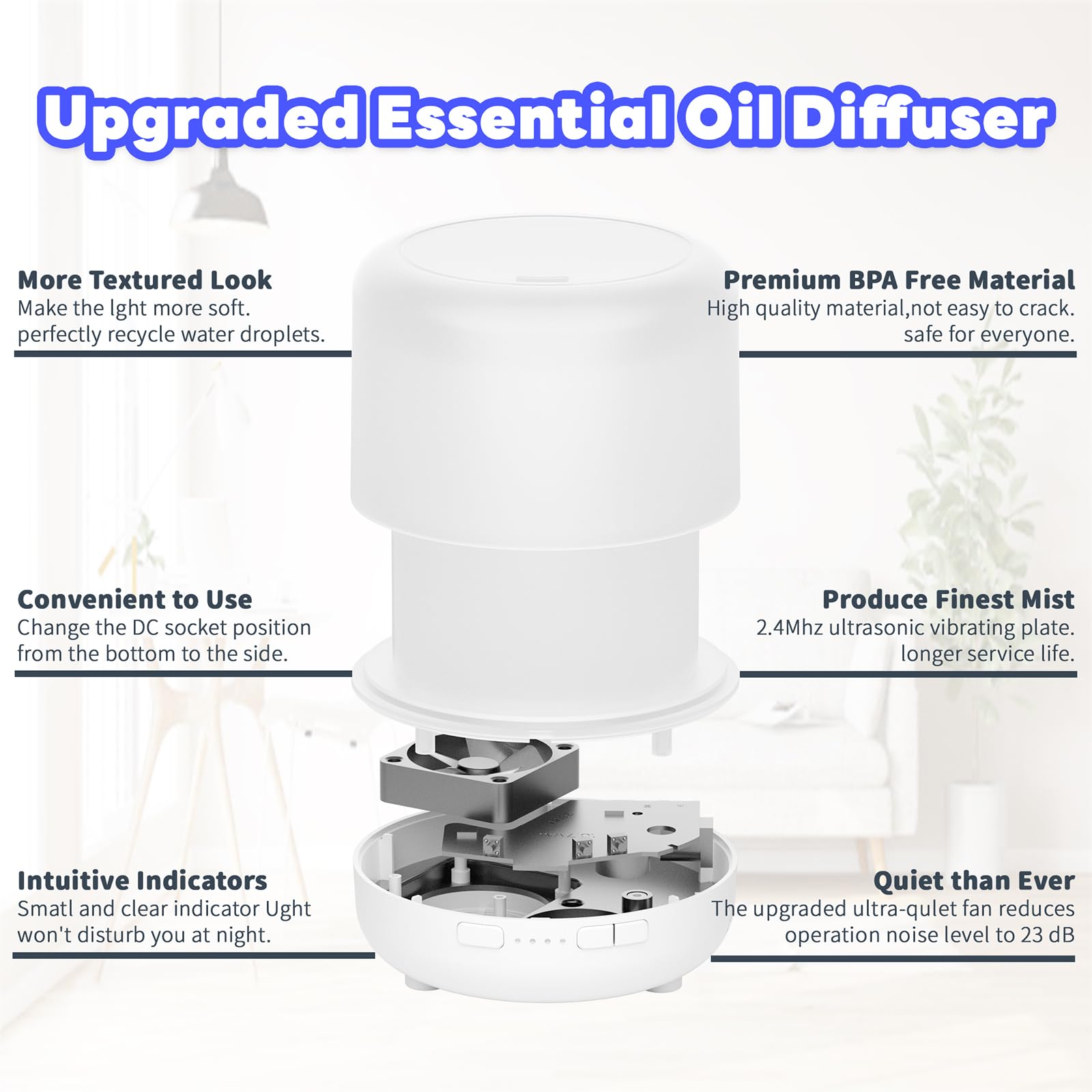 Otheya Scent Essential Oil Diffuser 2 Pack 200 ML Ultrasonic Cool Mist Humidifiers and Aroma Diffuser OtheyaAu supplements