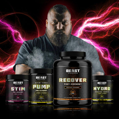 Beast Pharm | Recover Whey Protein Powder | 2.4kg/30 Servings | Cookies & Cream Beast PharmUS supplements