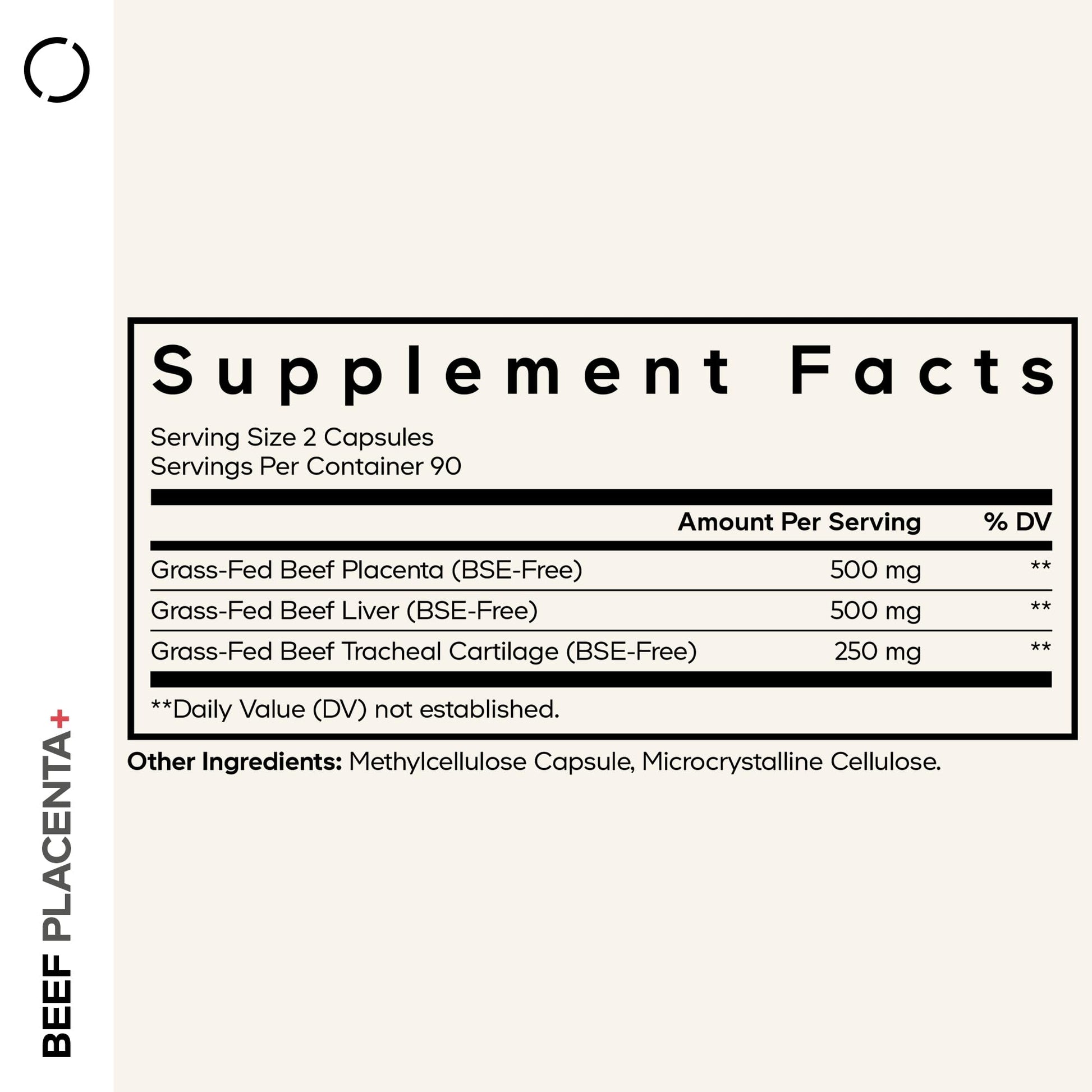 Codeage Grass-Fed Beef Placenta Supplement - Bovine Placenta – Pasture-Raised, Grass-Finished, Undefated, Desiccated - Non-GMO - 180 Capsule CodeageAu supplements