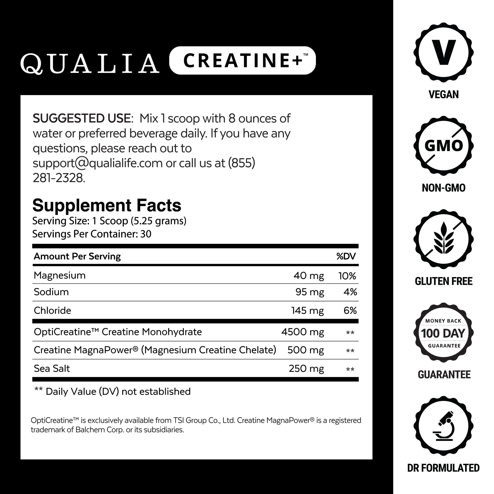 Qualia Creatine | Advanced Creatine Complex | 2 Sources + Magnesium | Optimized Absorption | Muscle Performance, Brain Function, & Healthy Aging (30 Servings) QUALIA LIFE SCIENCESAu supplements