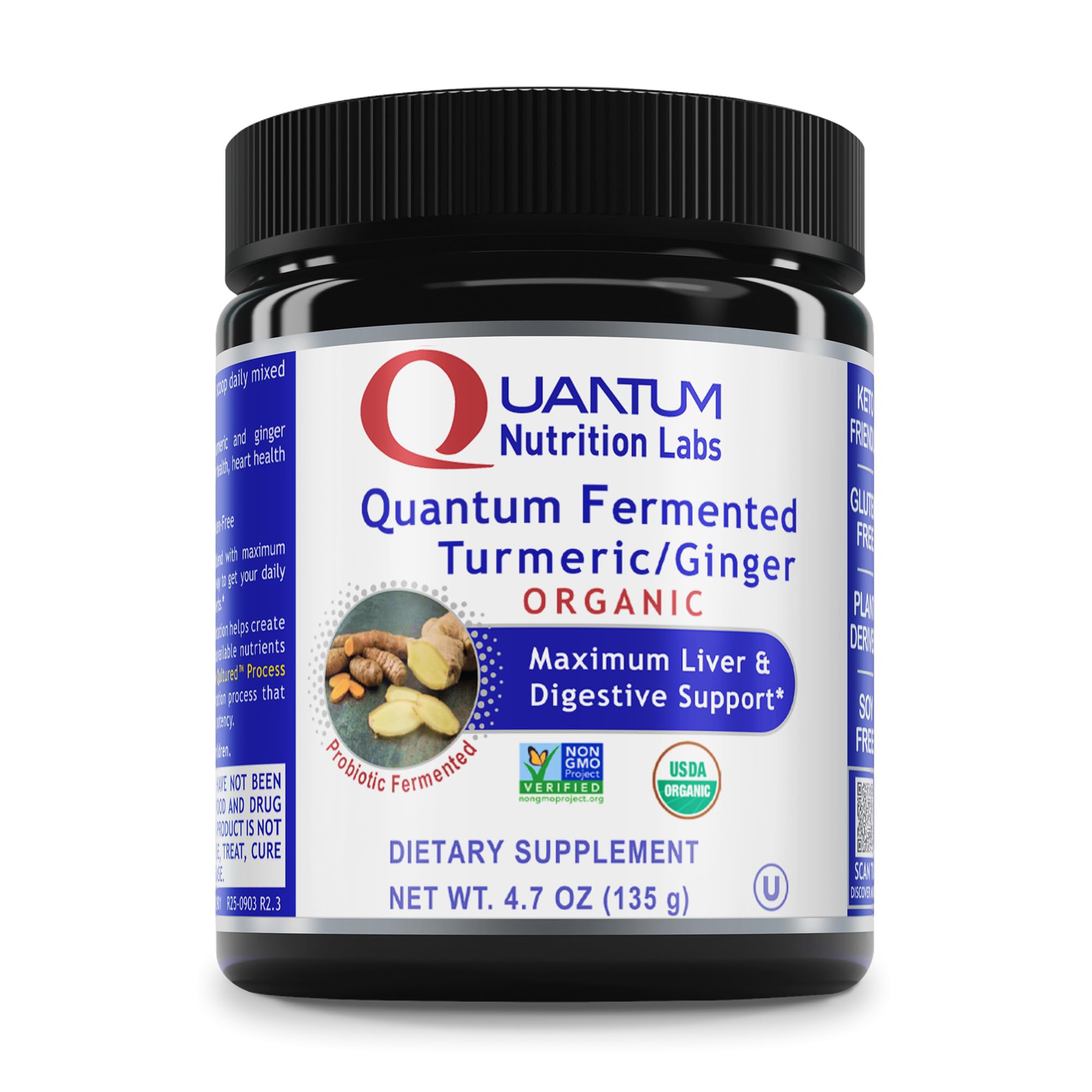 Premier Research Labs Premier Fermented Turmeric/Ginger Root - Probiotic Fermented Turmeric & Ginger Powder Supplement, Active Curcuminoids, Herbal Supplement - 4.7 Oz Premier Research LabsAu supplements