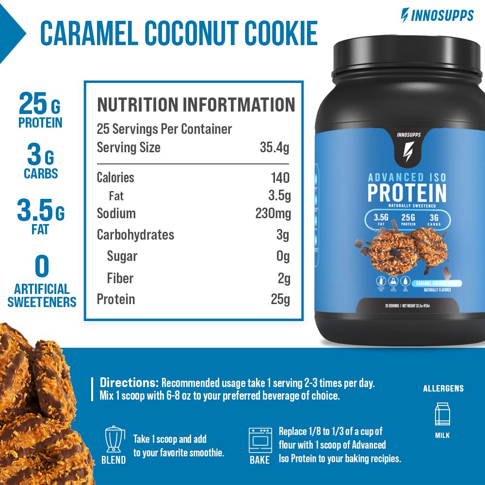 InnoSupps Advanced Iso Protein | 100% Whey Isolate Protein Powder | No Artificial InnoSuppsUS supplements