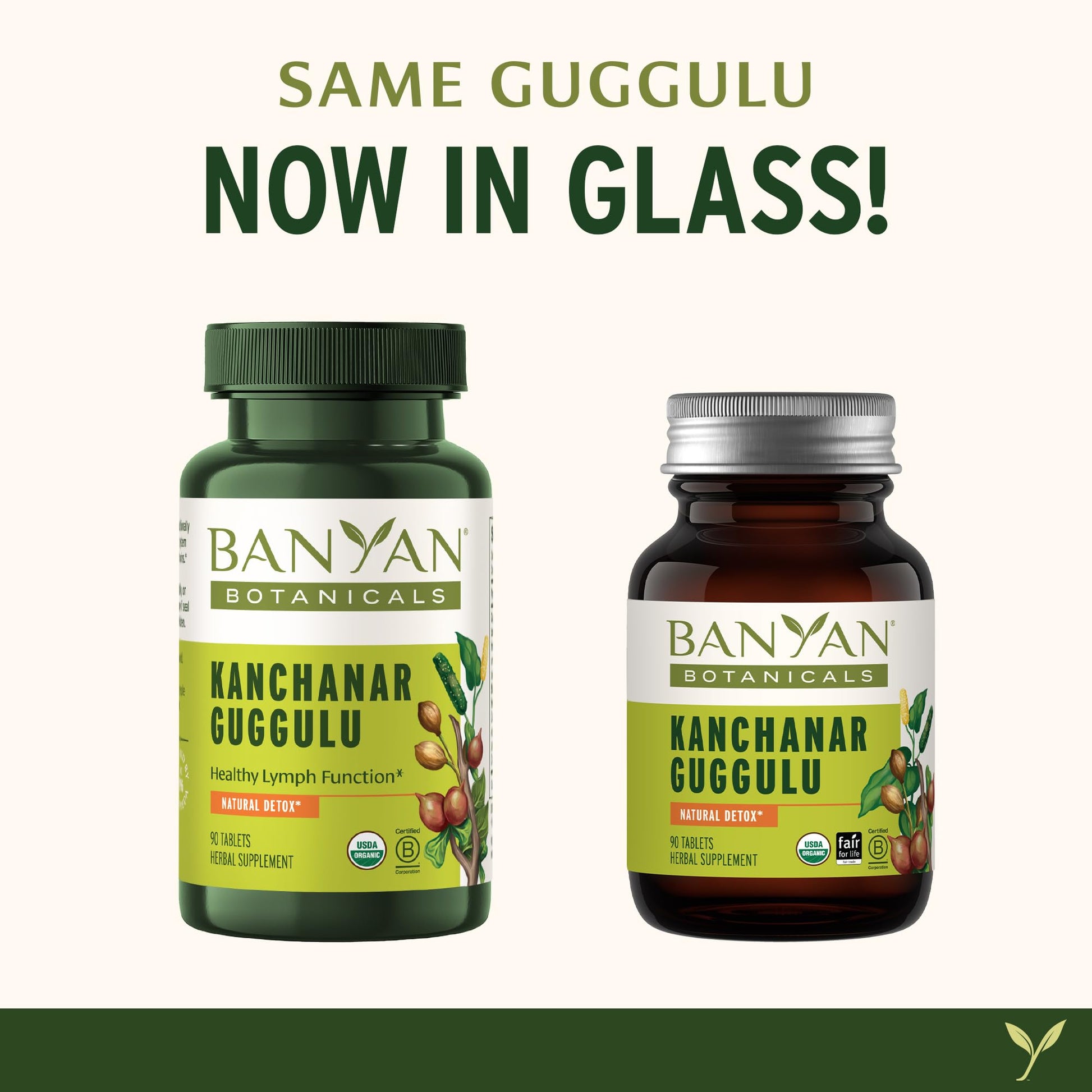 Banyan Botanicals Kanchanar Guggulu Tablets – Organic Lymph Supplement with Guggulu Resin – Promotes the Healthy Elimination of Natural Toxins* – 90 Tablets – Non-GMO Sustainably Sourced Vegan Banyan BotanicalsAu supplements