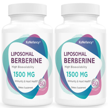 Liposomal Berberine Supplement 1500mg - High Bioavailability Berberine HCL Capsules KoNefancyUS supplements