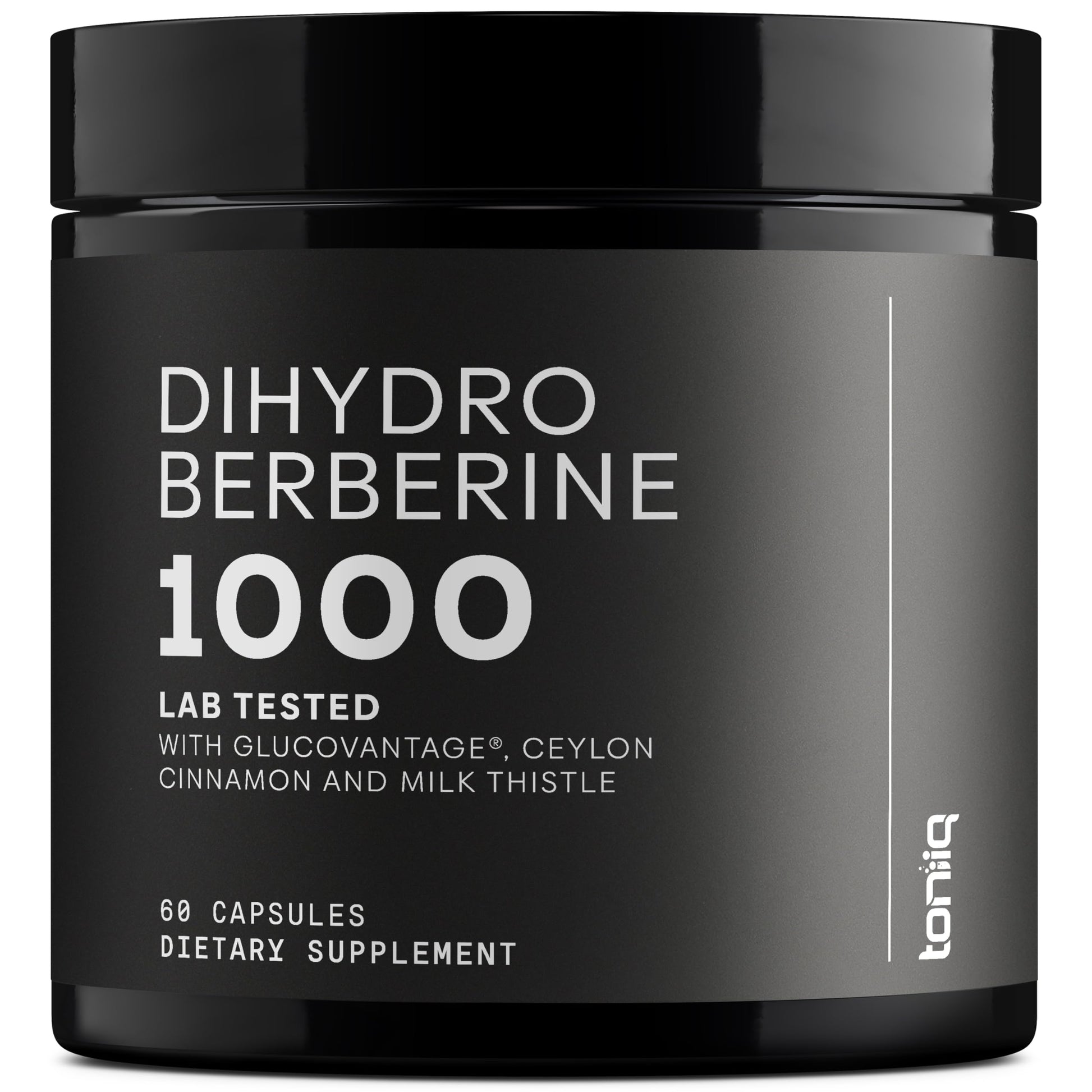 Toniiq Dihydroberberine Supplement - Ultra High Potency 1,000mg Formula with GlucoVantage, 10:1 Ceylon Cinnamon & 50:1 Milk Thistle - Third-Party Lab Tested ToniiqAu supplements