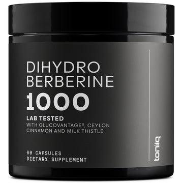 Toniiq Dihydroberberine Supplement - Ultra High Potency 1,000mg Formula with GlucoVantage, 10:1 Ceylon Cinnamon & 50:1 Milk Thistle - Third-Party Lab Tested ToniiqAu supplements