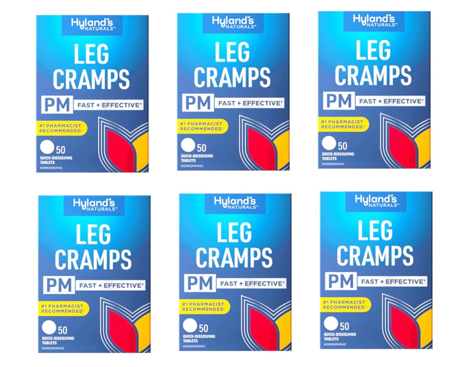 Hyland's Leg Cramps PM With Quinine Tablets 50 ea ( Pack of 6) Hyland'sAu supplements