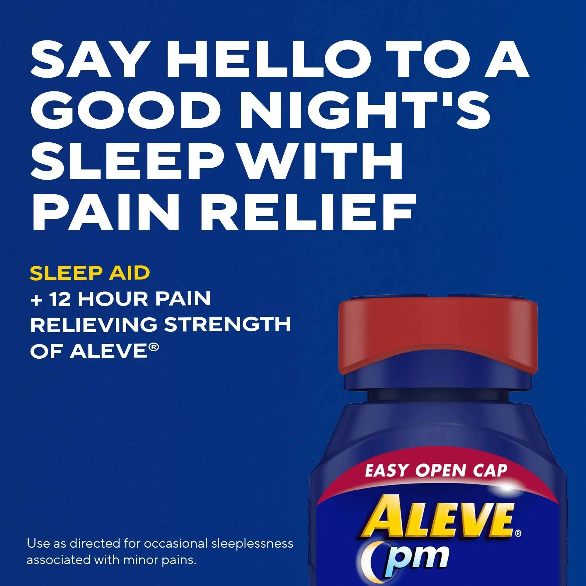 Aleve PM Sleep Aid Plus Pain Reliever Caplets, Naproxen Sodium & Diphenhydramine HCl, Nighttime, 120 Count AleveAu supplements