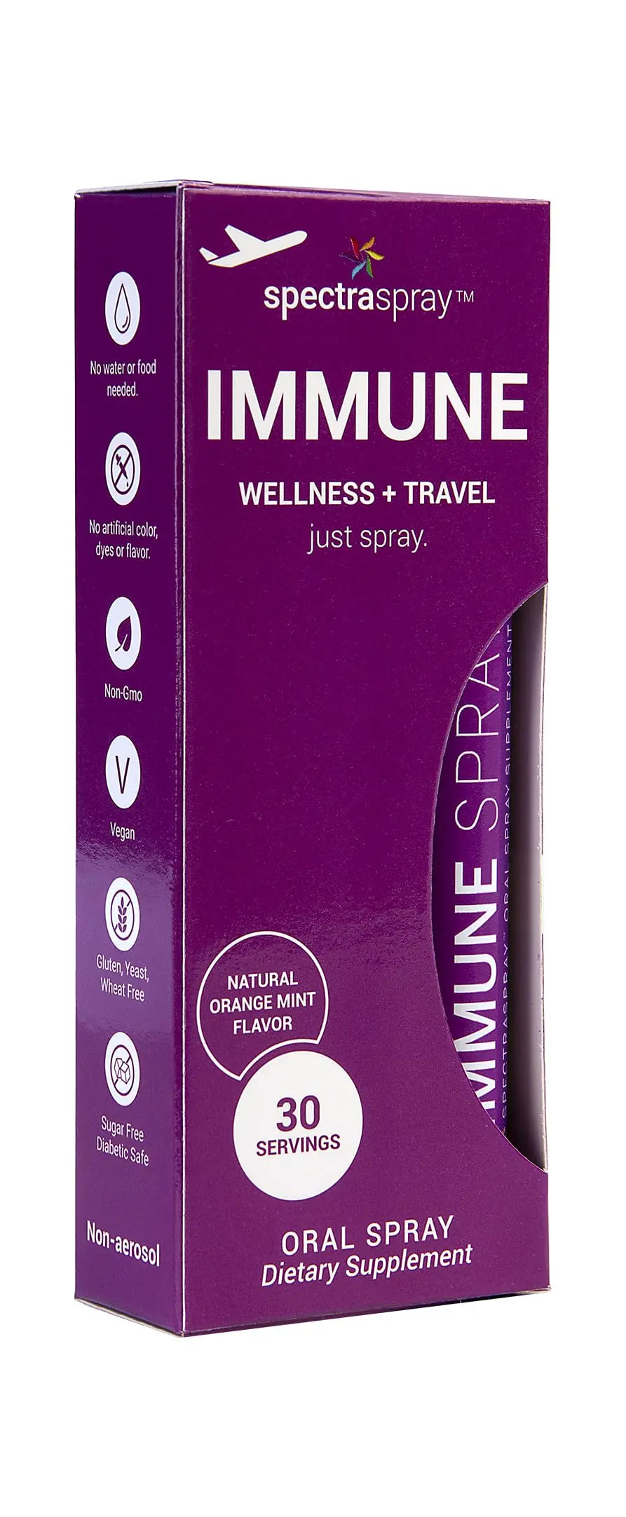 Spectraspray Immune Support Vitamin Spray - Vitamins C, E, Zinc and L-Lysine, 30 Day Supply per Spray SpectrasprayAu supplements