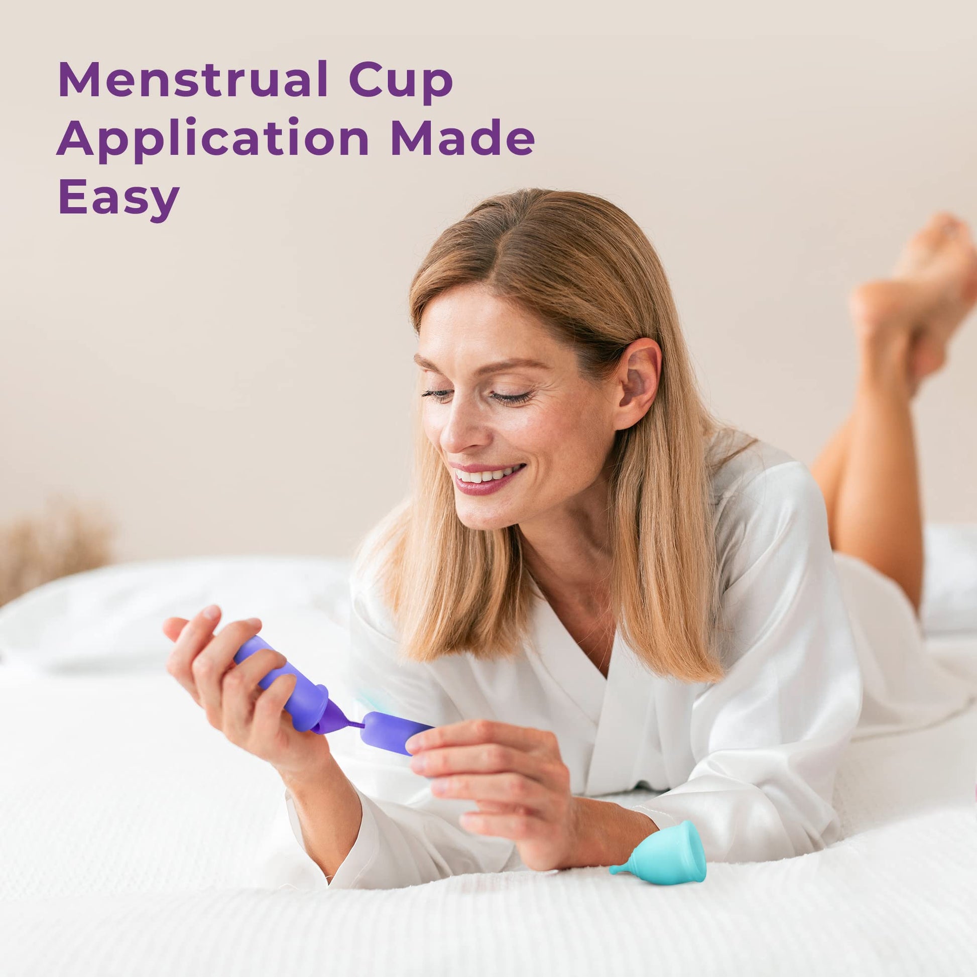 Ecoblossom Menstrual Cup Applicator Tool - Comfortable & Easy Insertion - Compatible EcoBlossomAu supplements
