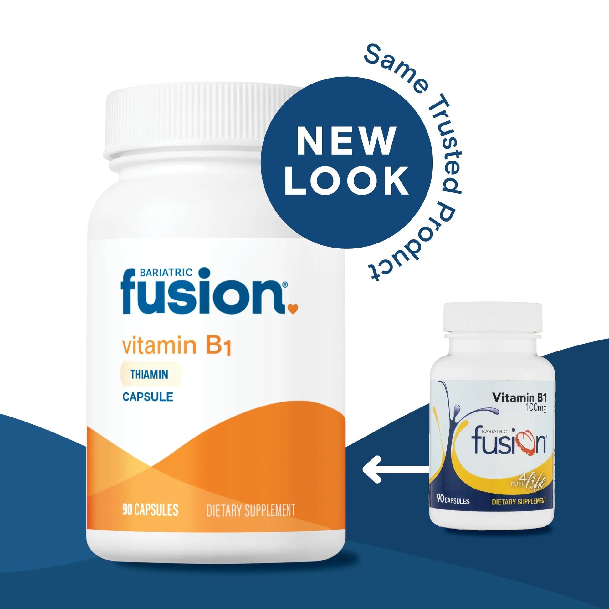 Bariatric Fusion Vitamin B1(Thiamine) for Bariatric Surgery Patients Including Gastric Bypass & Sleeve Gastrectomy, Easy to Swallow Capsule, 90 Count Bariatric FusionAu supplements