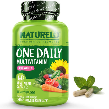 NATURELO One Daily Multivitamin for Women - Energy Support - Whole Food Supplement NATURELOUS supplements