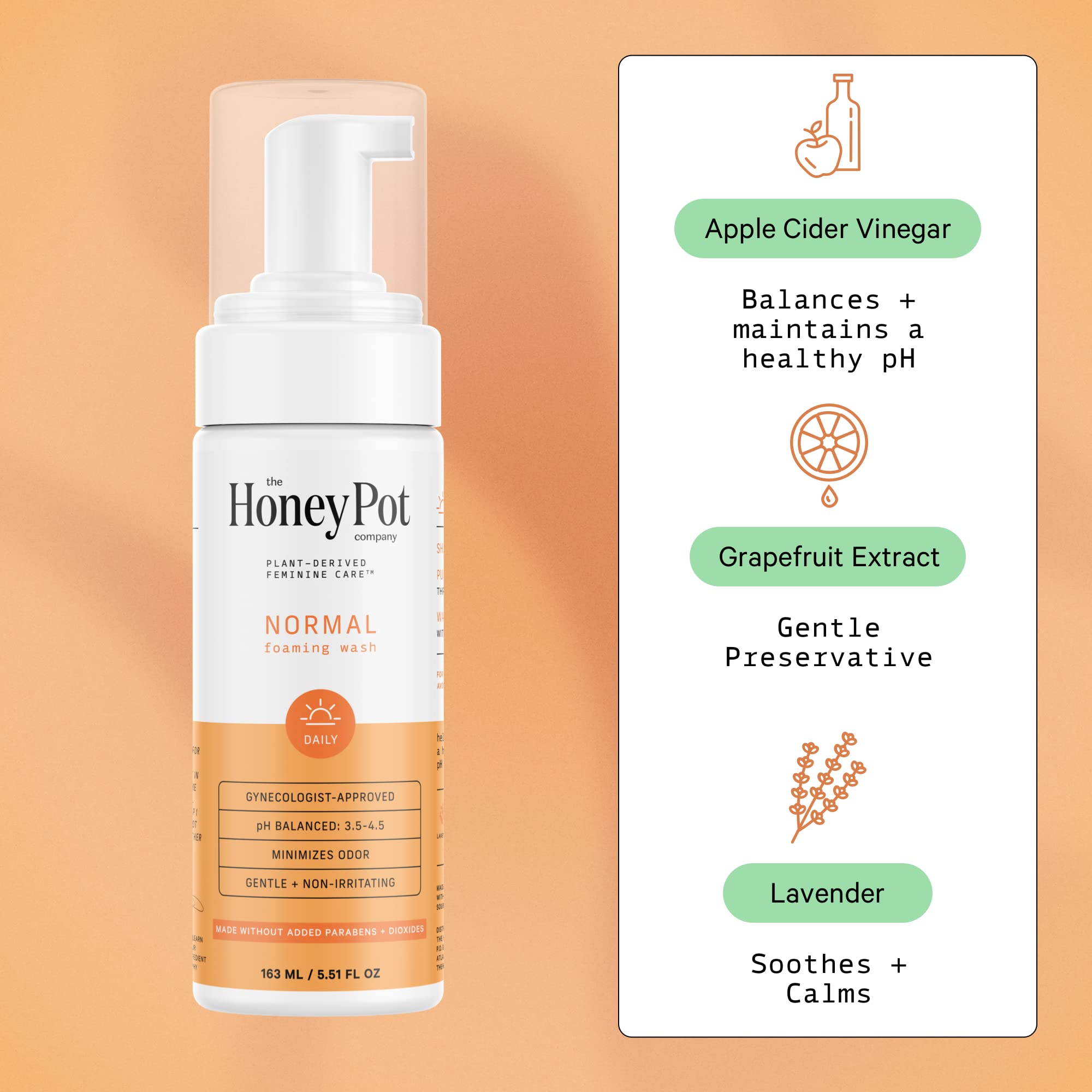 The Honey Pot - Feminine Wash & Feminine Wipe Bundle - Includes Unscented Ph Balance The Honey Pot CompanyAu supplements