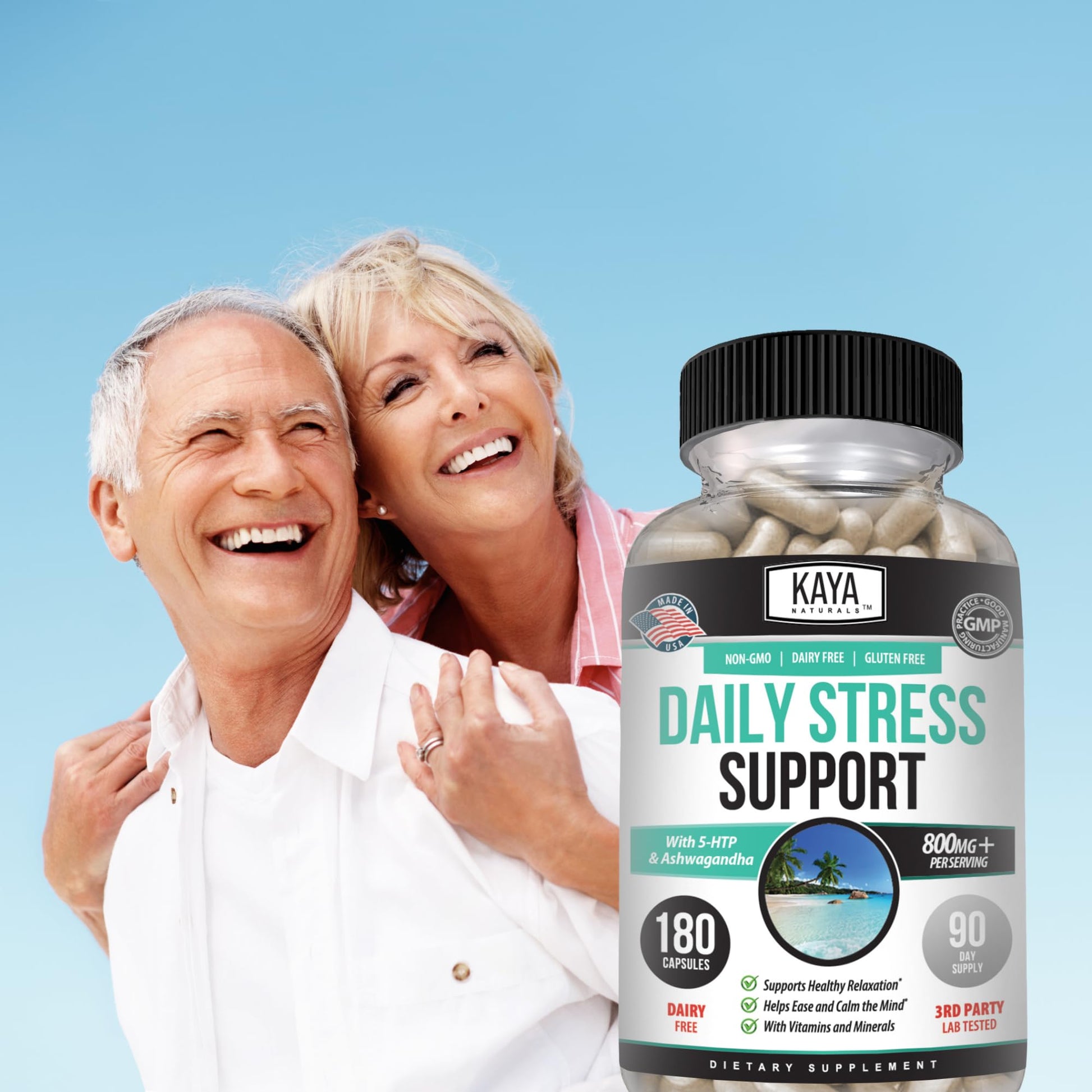 Kaya Naturals - Natural Herbal Support Vitamin Supplement are Designed to Help You find Balance and Relaxation in Your Daily Routine - Vitamin Supplement - 180 Capsules Kaya NaturalsAu supplements
