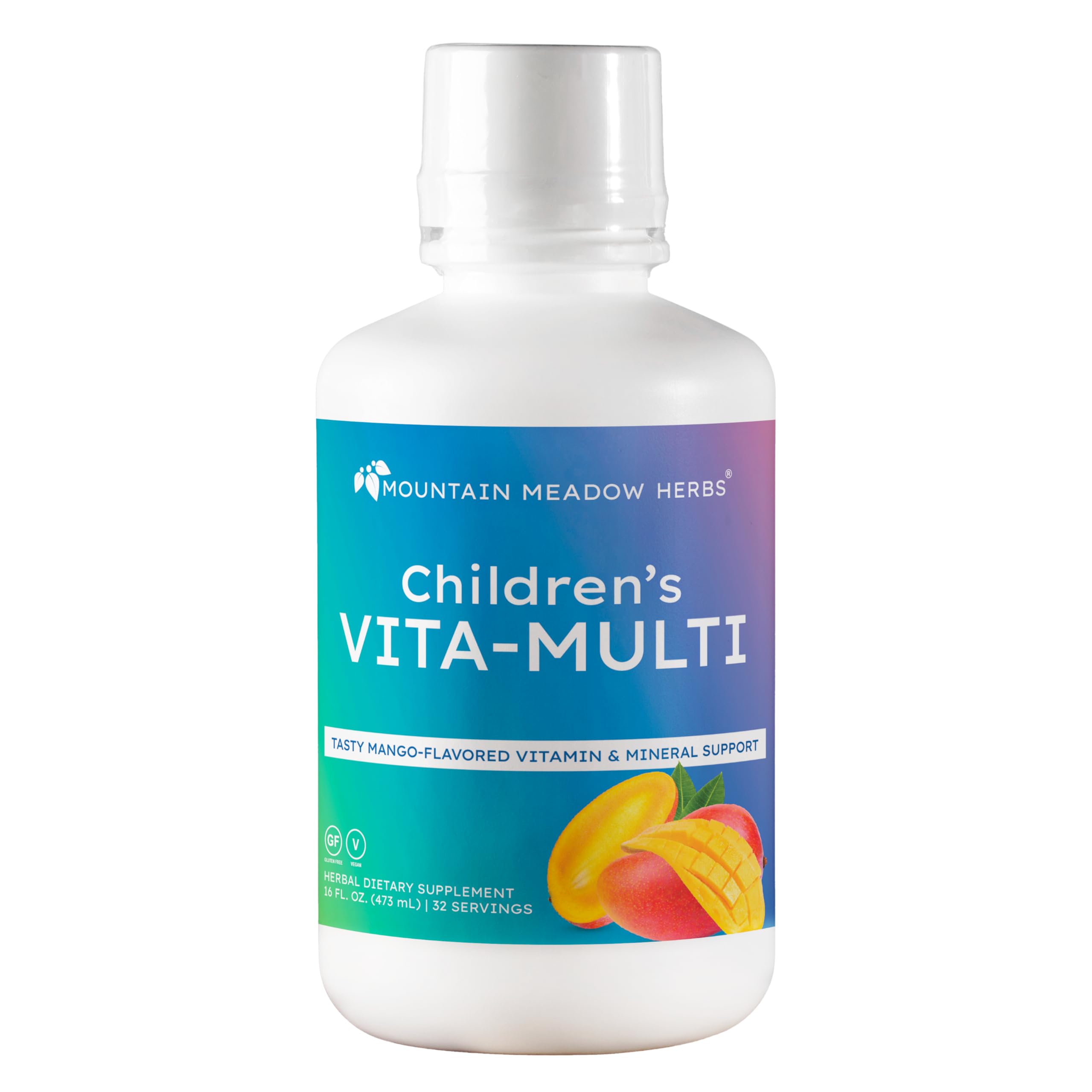 Mountain Meadow Herbs Children's Vita-Multi: Blended Vitamin & Mineral Supplement - Fast Absorbing Liquid Kids Vitamins with Fruits, Greens, and Eye-Protecting Lutein (16 oz.) Mountain Meadow HerbsAu supplements